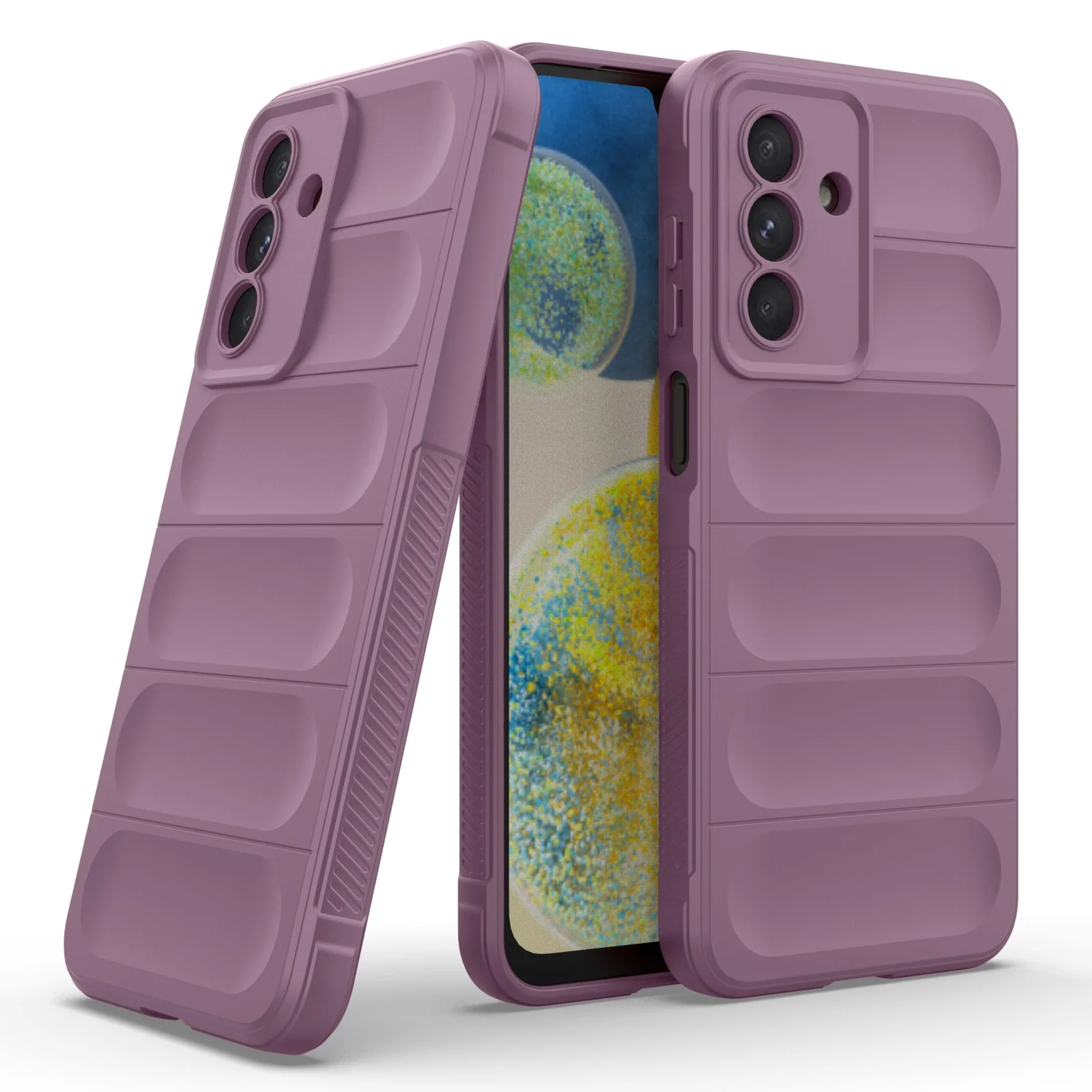 DL3 Mobilak Soft Silicone Protective Case for Samsung Galaxy A26 with Camera Protection and Shockproof Design - Purple