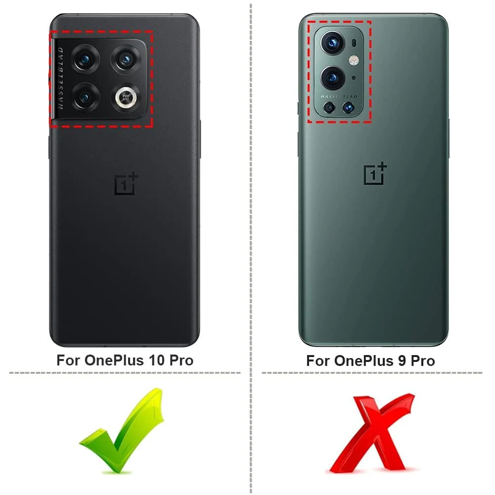 DL3 Mobilak Soft Silicone Protective Case for OnePlus 10 Pro with Microfiber Lining and Shockproof Design - Black