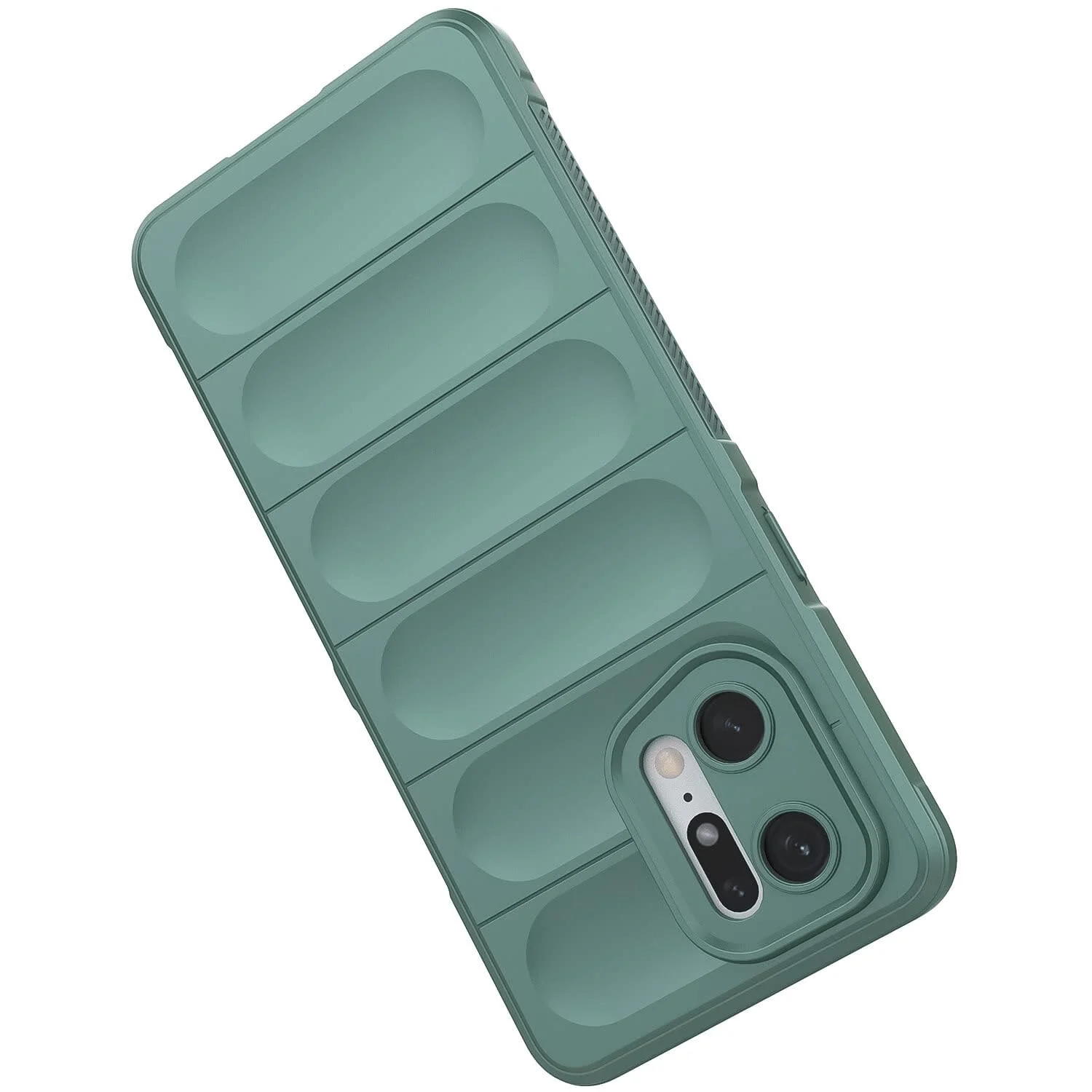 DL3 Mobilak Flexible Silicone and TPU Protective Case with Camera Protection for OPPO Find X5 Pro - Green