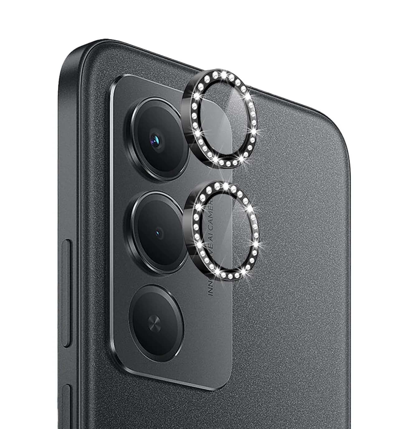 DL3 Mobilak Camera Lens Protector for Xiaomi Redmi 15 4G/5G Accessories, 9H Tempered Glass Metal Individual Ring Camera Cover Screen Protector, Case Friendly, Anti Scratch