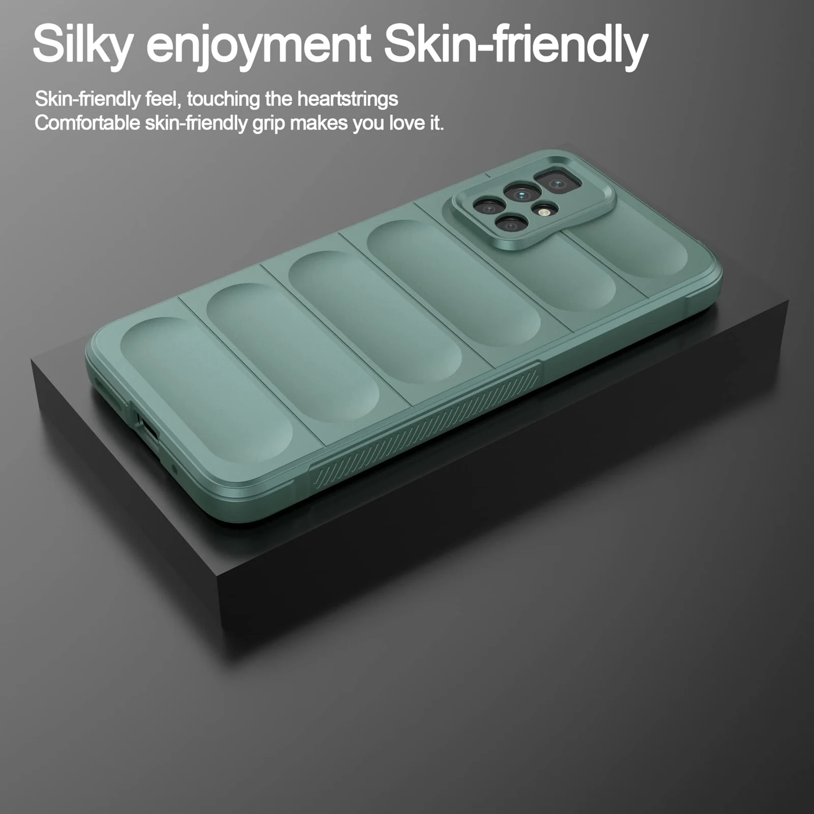 DL3 Mobilak Flexible Silicone and TPU Protective Case with Camera Protection for Xiaomi Redmi 10 4G / Redmi 10 2022 - Green