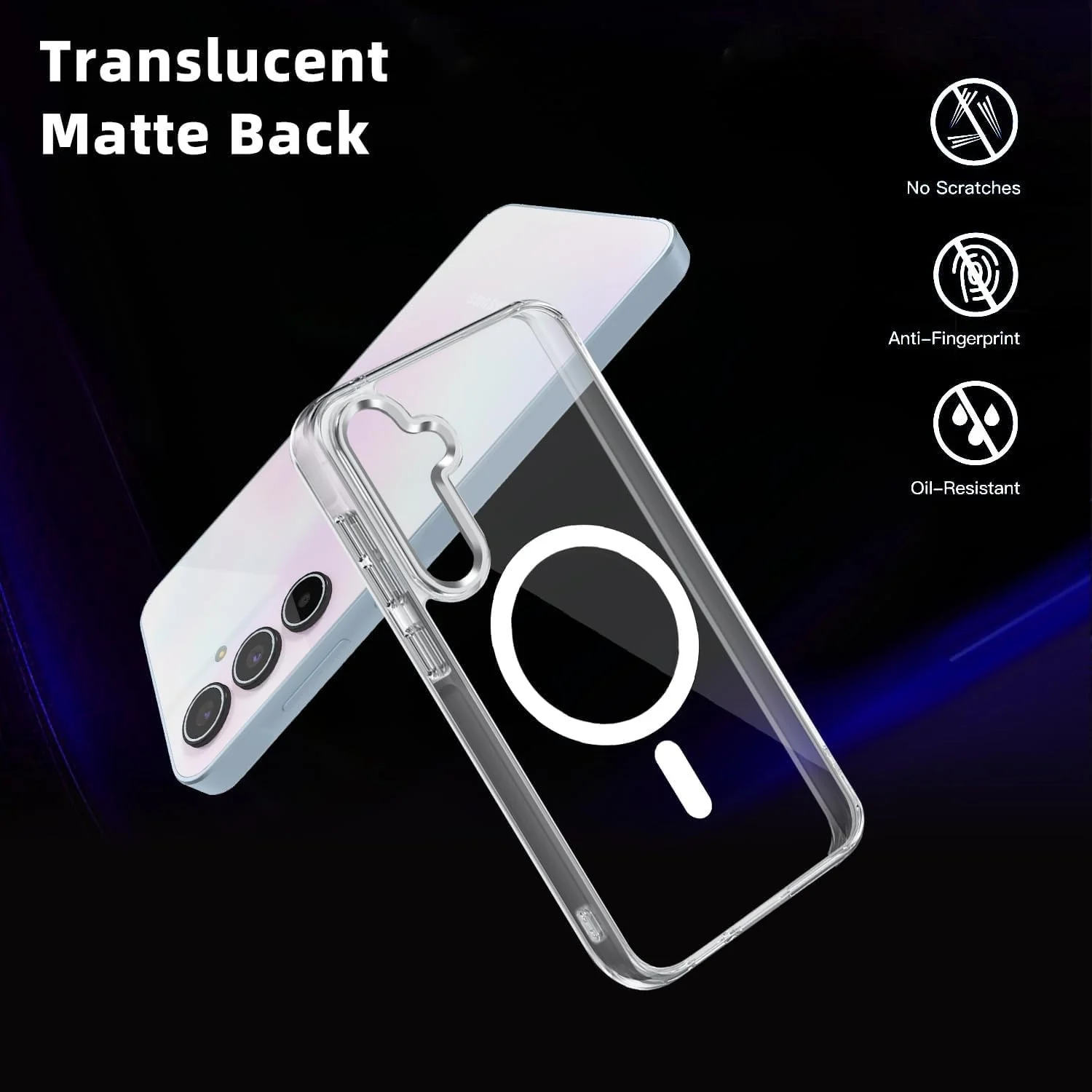 DL3 Mobilak for Samsung Galaxy A35 5G Case [Compatible with MagSafe] Slim Magnetic Bumper Case - Clear
