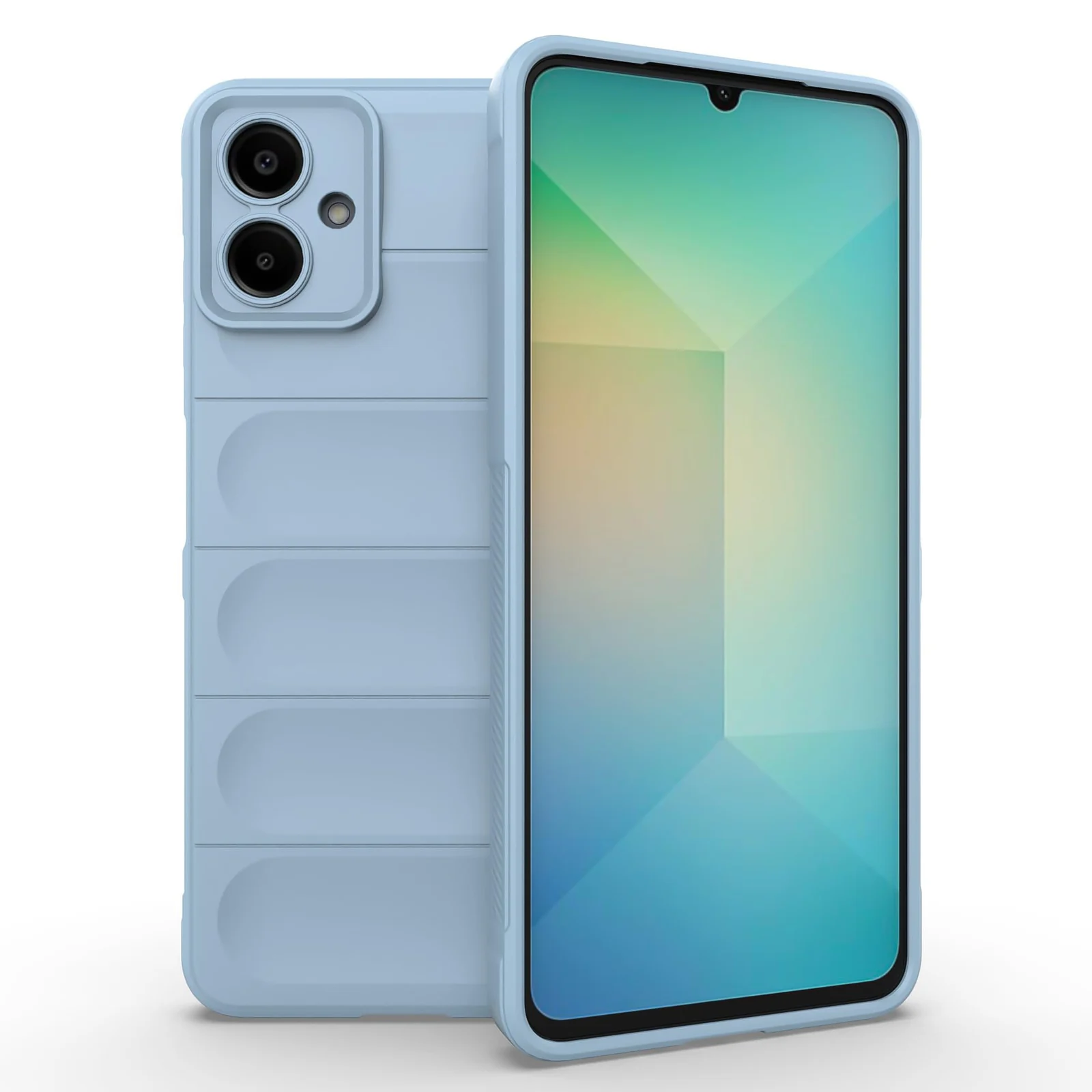 DL3 Mobilak Flexible Silicone and TPU Protective Case with Camera Protection for Samsung Galaxy A06 - Baby Blue