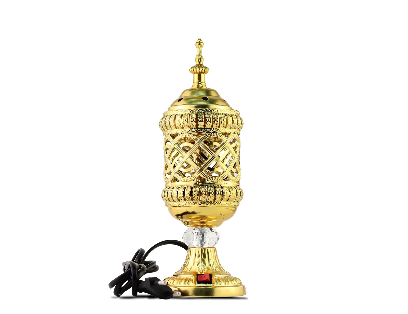 Arabian Electric Incense Burners metal Vintage Arabic Burner,Middle Eastern Incense Holder- Electric Incense Burner Bakhoor Suitable For Arabian Oud,Home, Hotel Decor (Style 2)