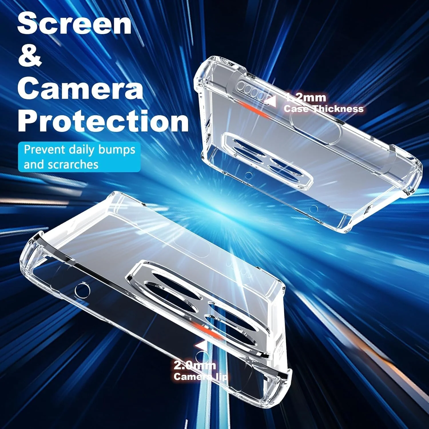 DL3 Mobilak Clear TPU Protective Case for Honor X7D with Camera Protection and Shockproof Design - Clear