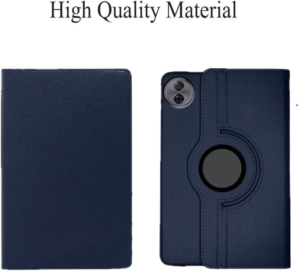 DL3 Mobilak Protective Cover for Honor Pad 10 12.1 inch 2025, 360° Rotatable Smart Stand, Leather Folio Flip Cover with Multi-Angle Viewing, Auto Wake Sleep - Blue