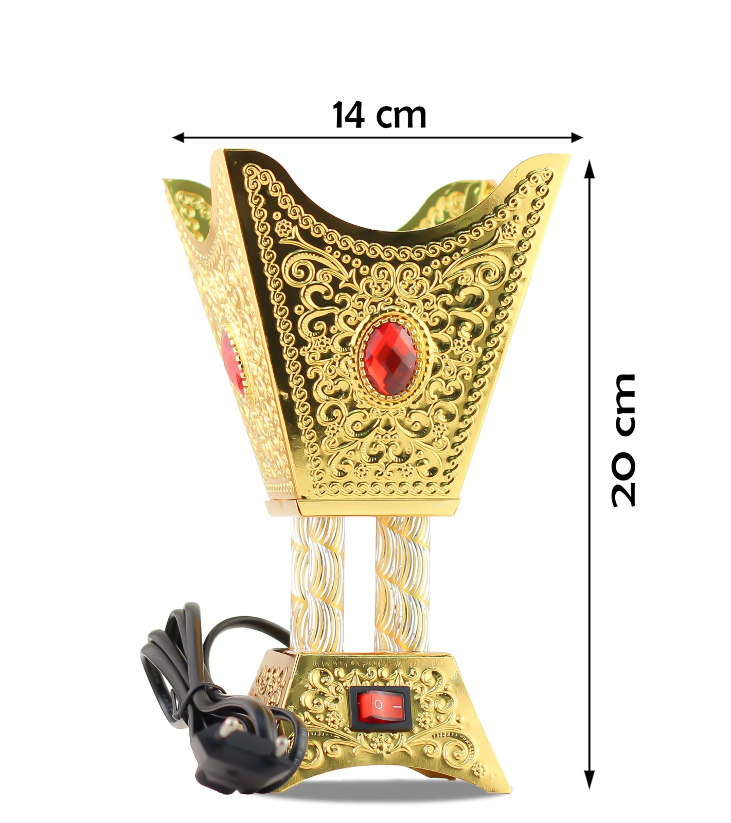 Mobigon Arabian Electric Incense Burners metal Vintage Arabic Burner, Middle Eastern Incense Holder- Electric Incense Burner Bakhoor Suitable For Arabian Oud, Home, Hotel Decor - Style 21