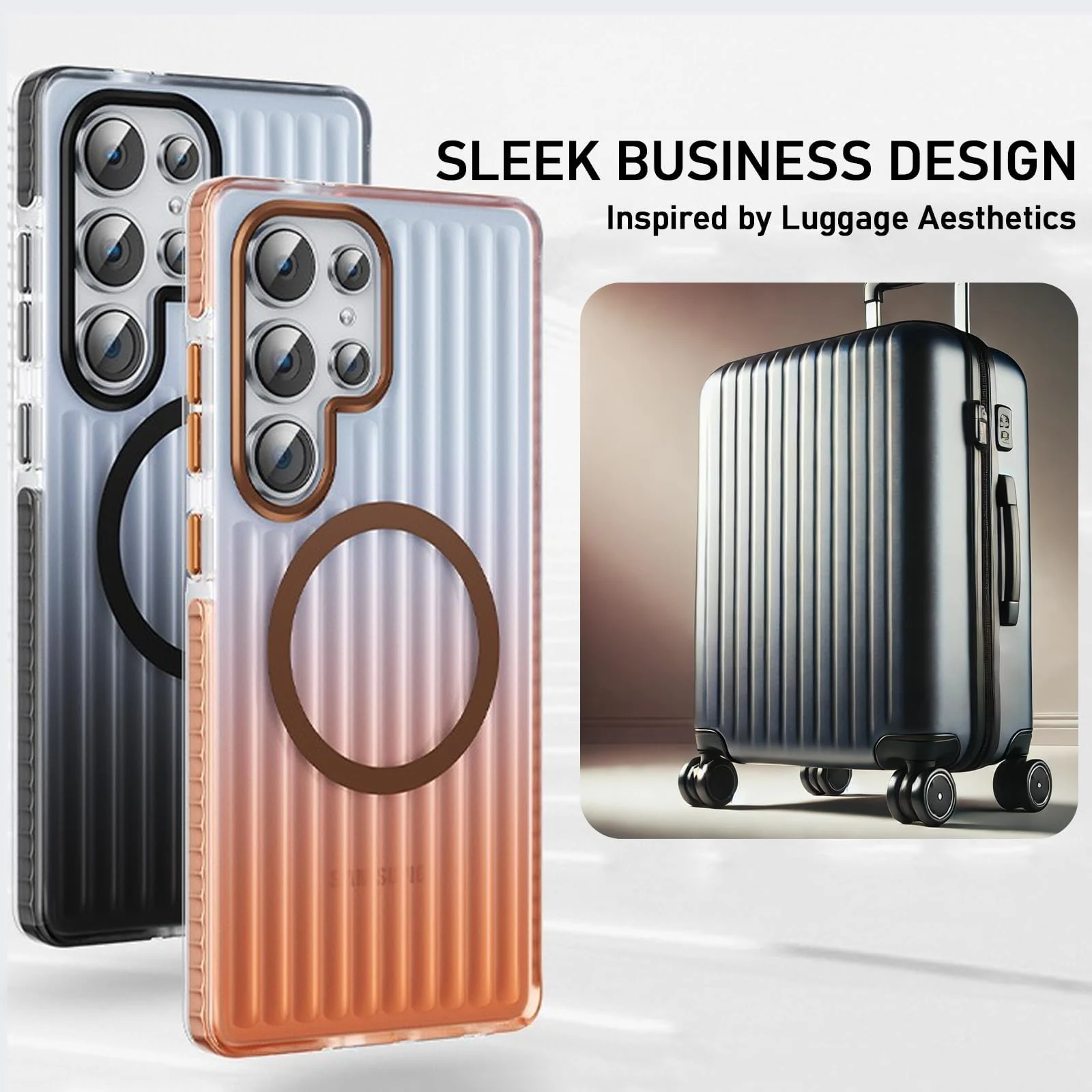 DL3 Mobilak Rugged Protective Case for Samsung Galaxy S26 Ultra, Compatible with MagSafe accessories, Camera protection, Shock-absorbing protection - Black