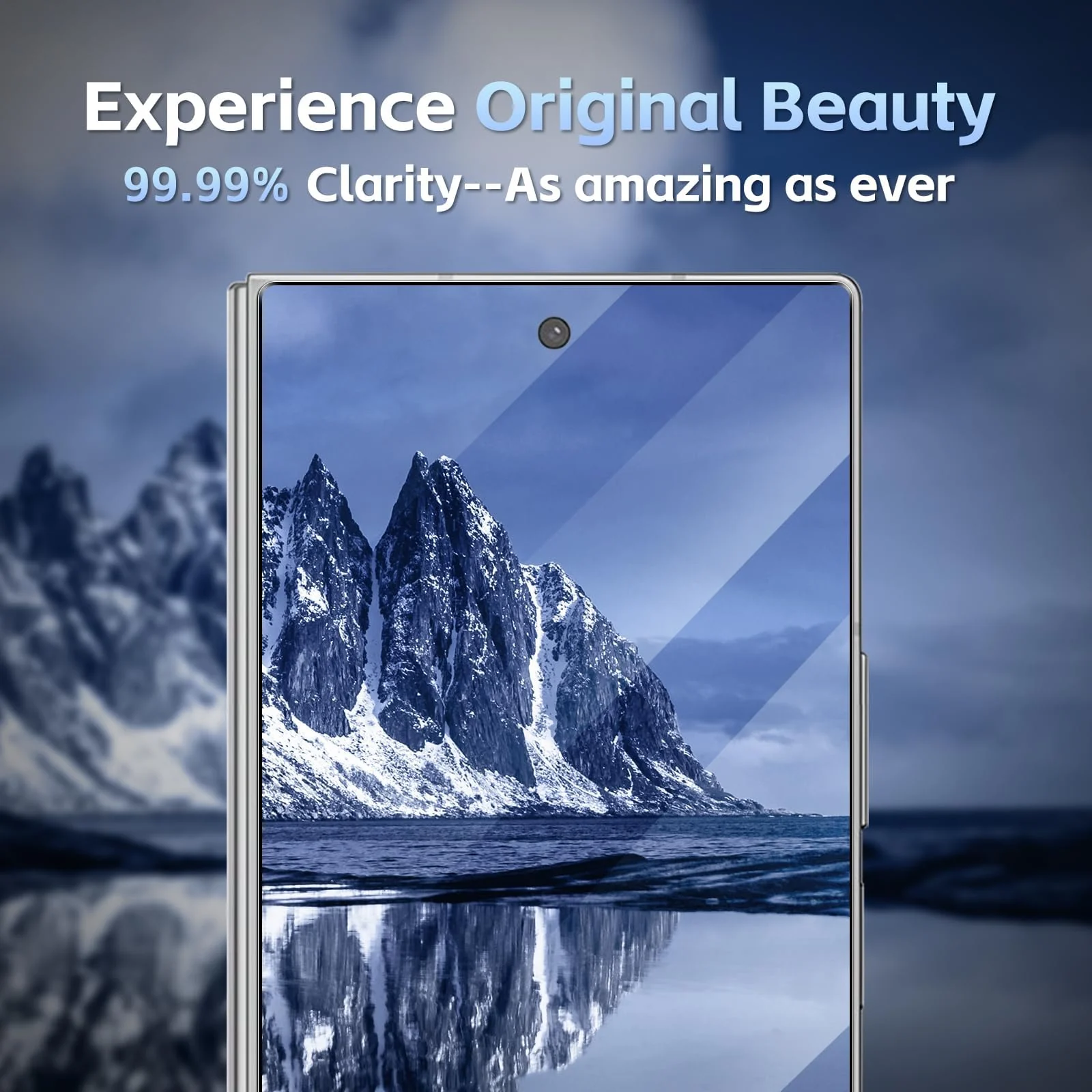 DL3 Mobilak Screen Protector for Samsung Galaxy Z fold 6, Tempered Glass Screen Saver Premium HD Protective, Scratch Resistant, NO-Bubble, 9H Hardness, Full Coverage Film - Clear