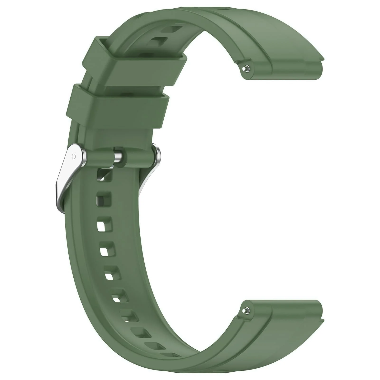 DL3 Mobilak Strap Compatible with Huawei Watch GT5 Pro 42mm / GT5 41mm / GT4 41mm / Garmin Venu 3S / Forerunner 265S / Fossil Women's Gen 6, 18mm Soft Silicone Replacement Bands - Green