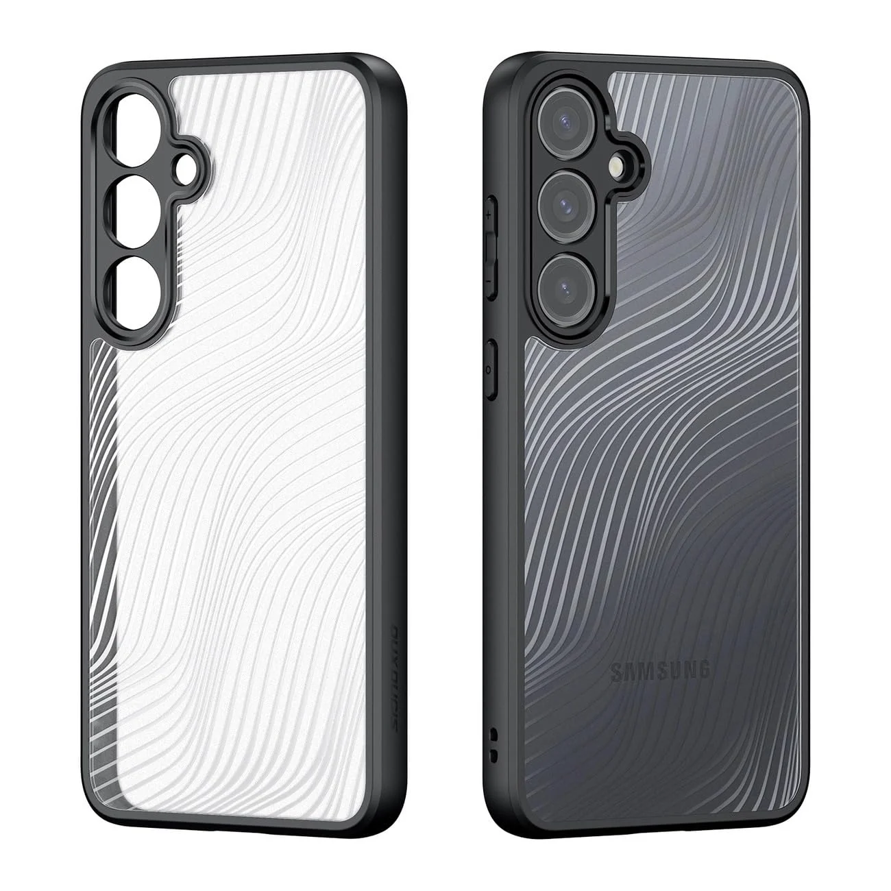 DL3 Mobilak Compatible with Samsung Galaxy A15 Case Waterproof, Full-Body Heavy Duty Shockproof Phone Case, Translucent Matte Cover, Built-in Camera Lens Protective - Black