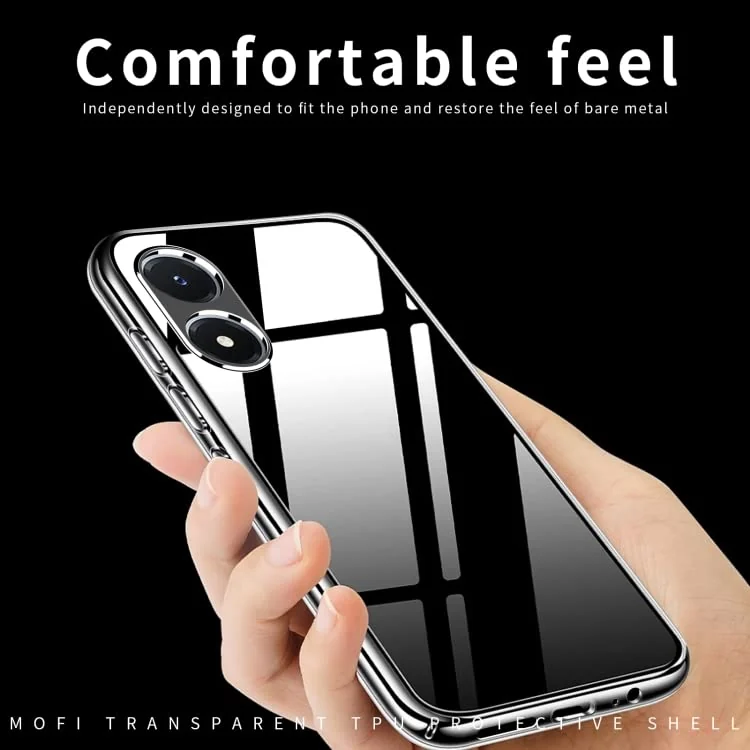 DL3 Mobilak Case Compatible with vivo Y02S Case Crystal Soft TPU Gel Case Flexible Silicone Anti-Scratch Camera Protection TPU Cover - Clear