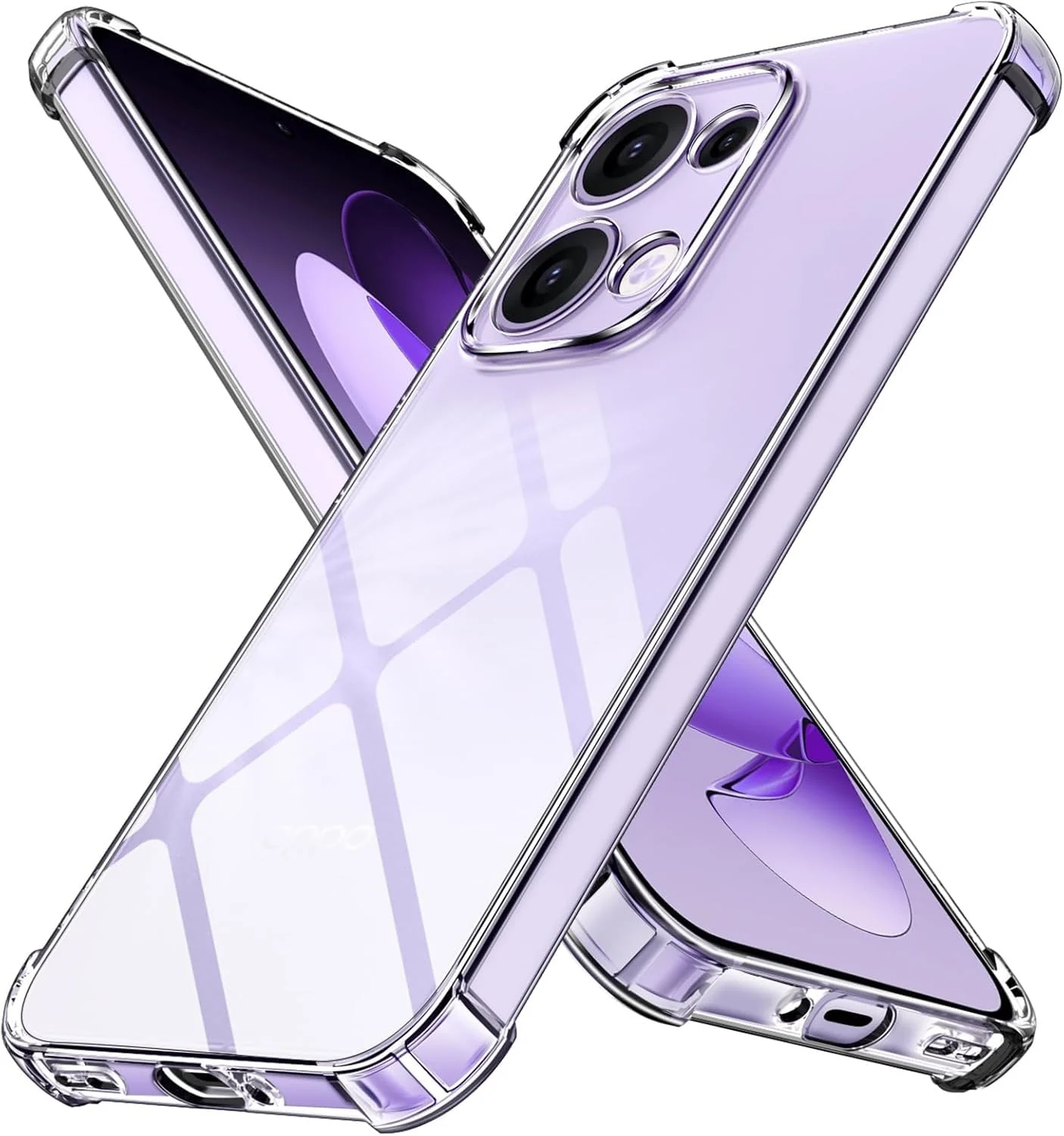 DL3 Mobilak Clear TPU Case for OPPO Reno 13 5G, Camera protection, Shock-absorbing protection, Scratch-resistant surface - Clear