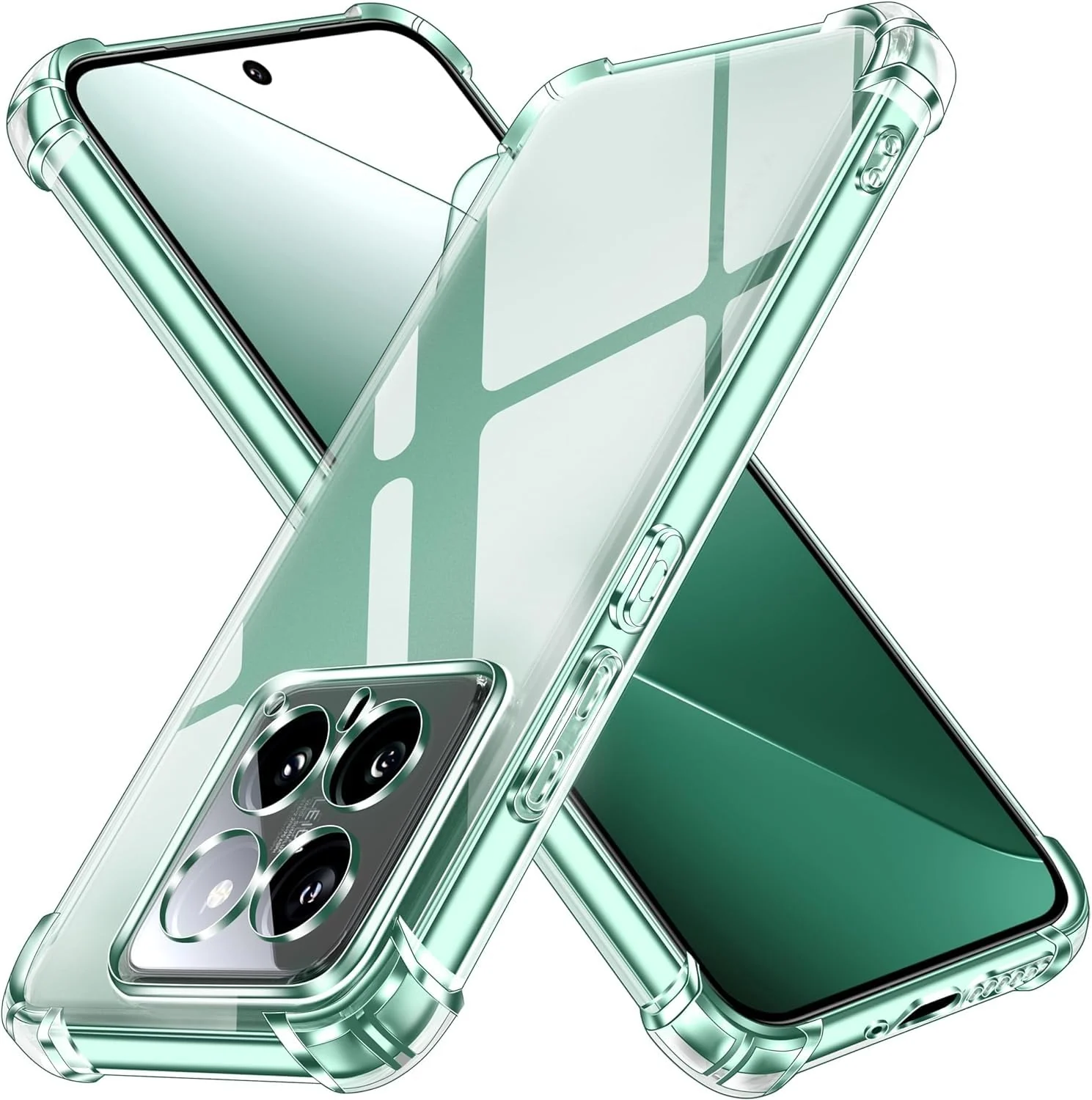 DL3 Mobilak Clear TPU Protective Case for Xiaomi 14 with Camera Protection and Shockproof Design - Clear