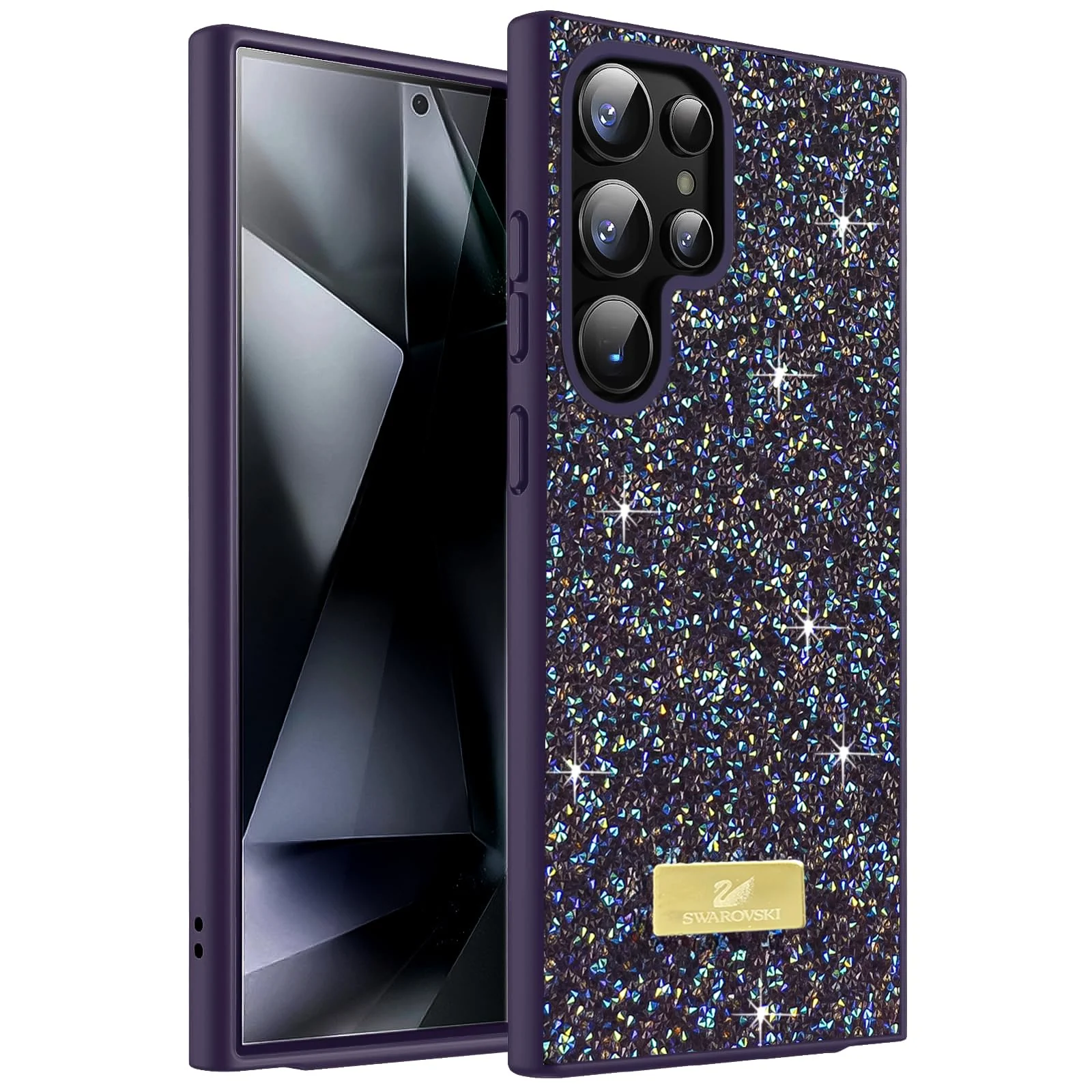DL3 Mobilak Case for Samsung Galaxy S23 Ultra Glitter, Sparkle Diamond Crystal Bling with Bling, Thin Lightweight Full Body Shockproof Anti-Scratch Protective Cover