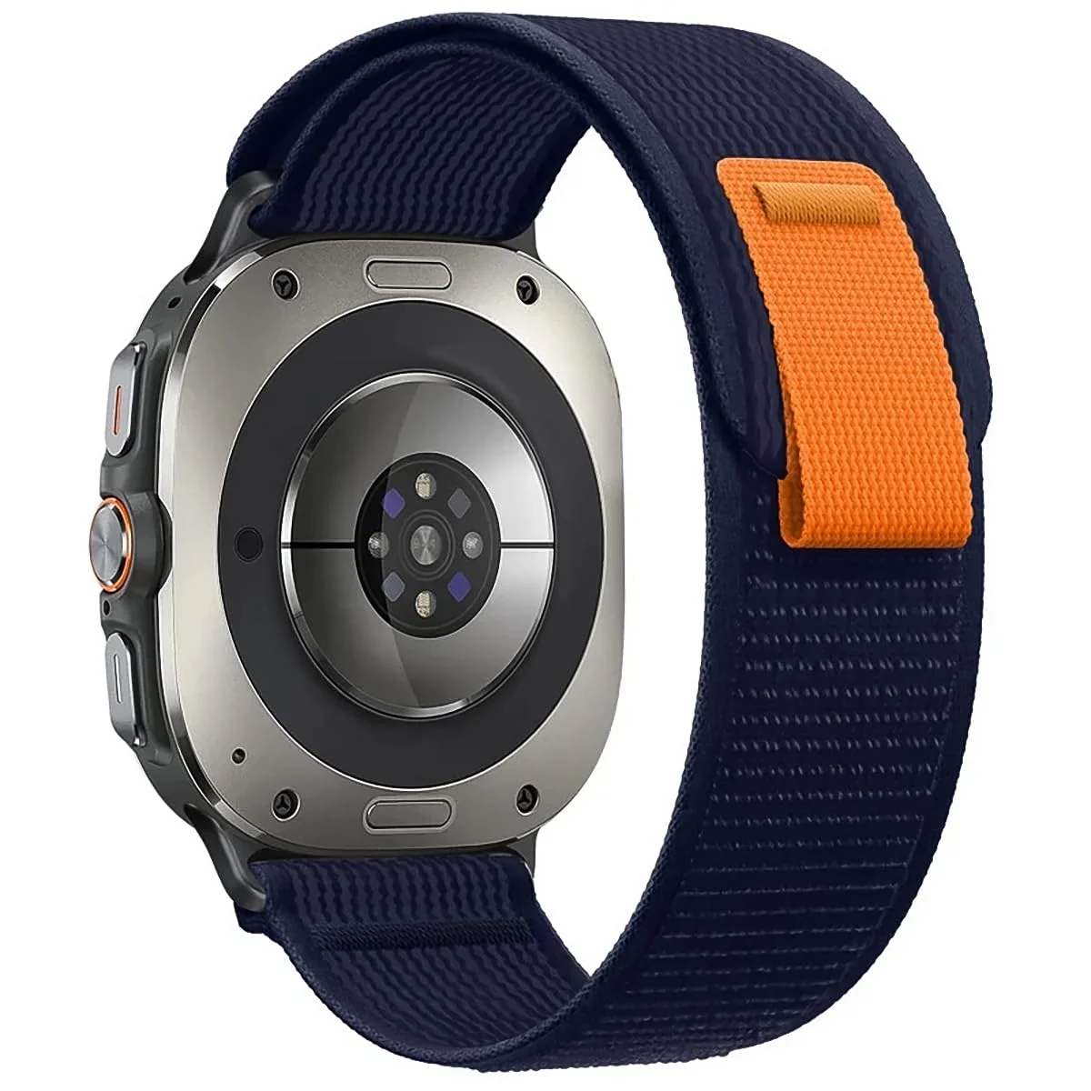 DL3 Mobilak For Samsung Galaxy Watch ultra Strap 47mm, One Click Trail Loop Strap for Men Women, Soft Nylon Sport Loop Elastic Replacement Wristband for Galaxy Watch 7 Ultra - Blue