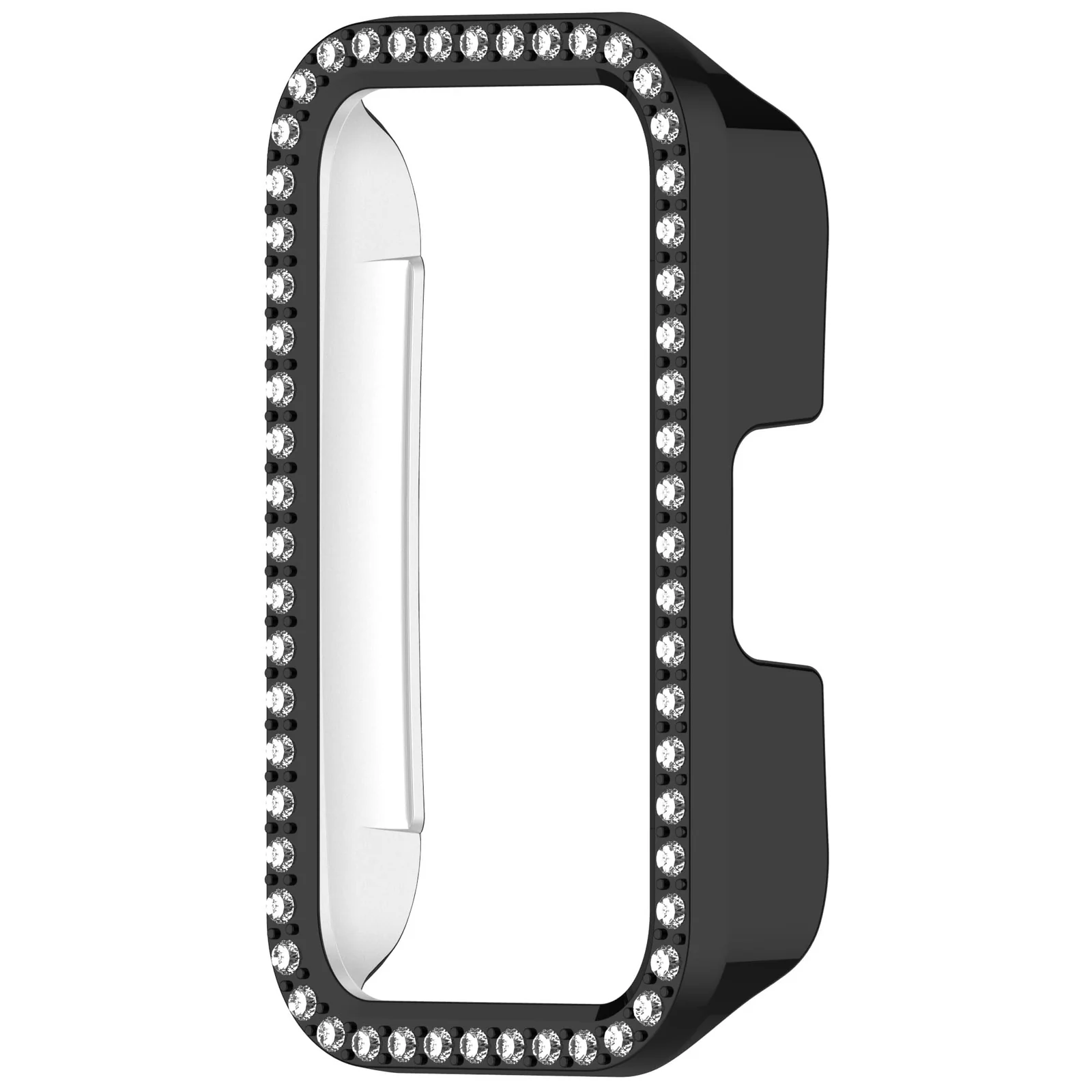 DL3 Mobilak Crystal-Decorated Watch Cover for Huawei Band 8 / 9 / 10, Decorative glitter finish, Slim, lightweight profile - Black