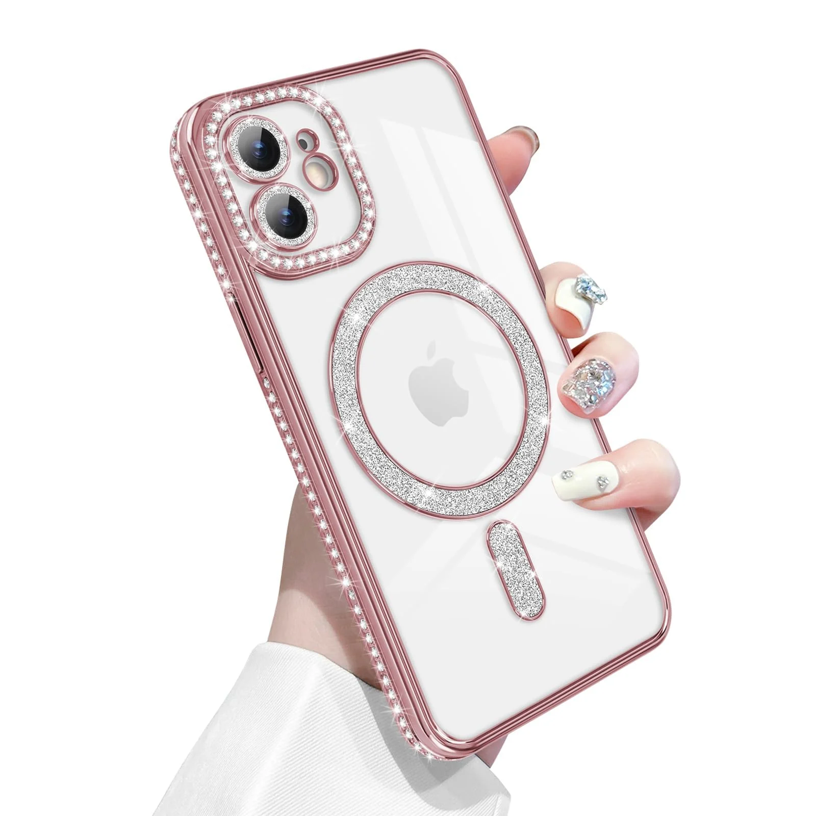 DL3 Mobilak MagSafe-Compatible Magnetic Case for iPhone 11 with Camera Protection and Magnetic Car-Mount Support - Pink
