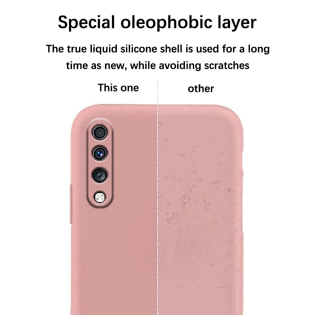 DL3 Mobilak Soft Silicone Gel Bumper Case for Samsung Galaxy A70 / A70s - Pink Sand