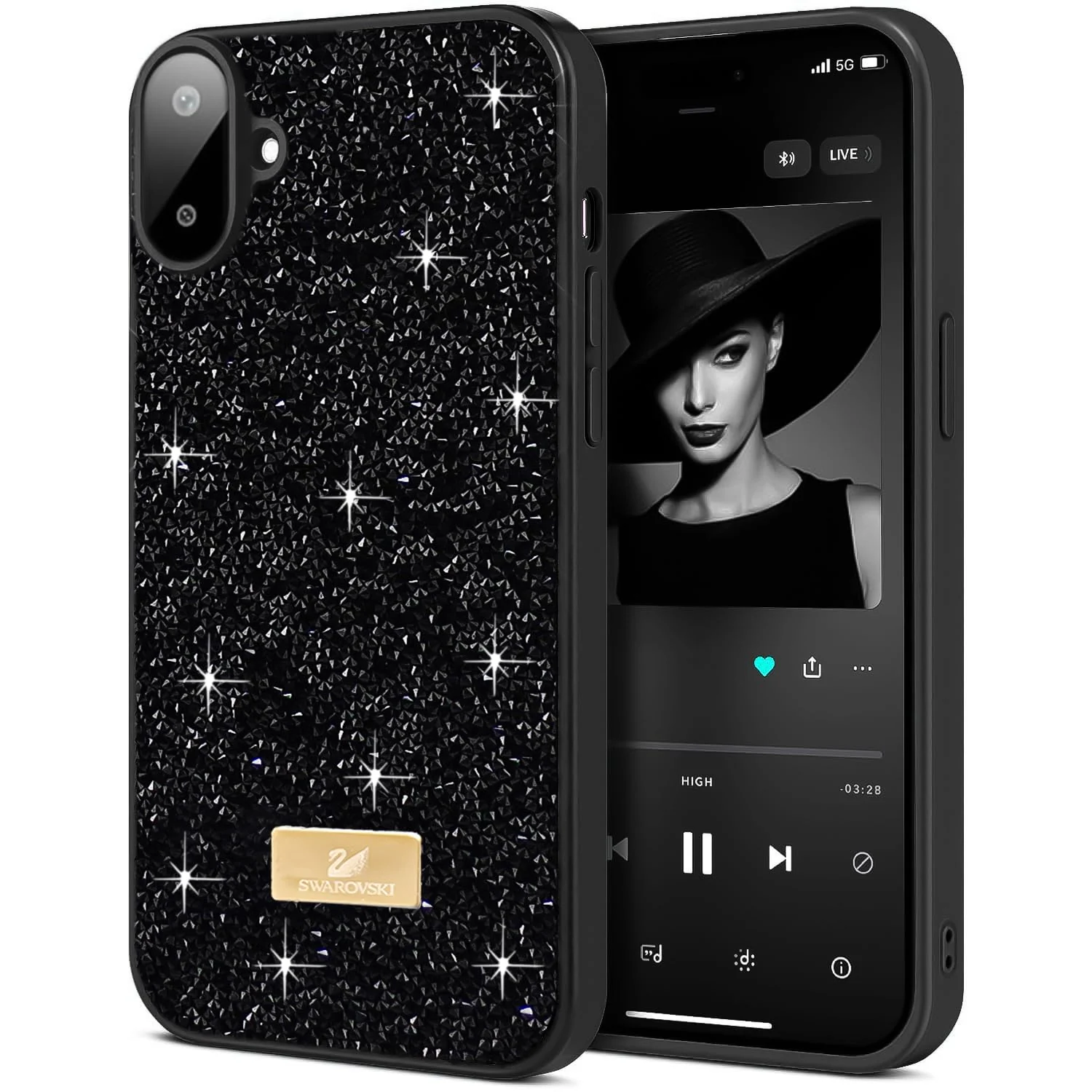 Samsung Galaxy A07 4G — DL3 Mobilak Glitter Protective Case for Samsung Galaxy A07 4G, Supports wireless charging, Shock-absorbing protection, Scratch-resistant surface