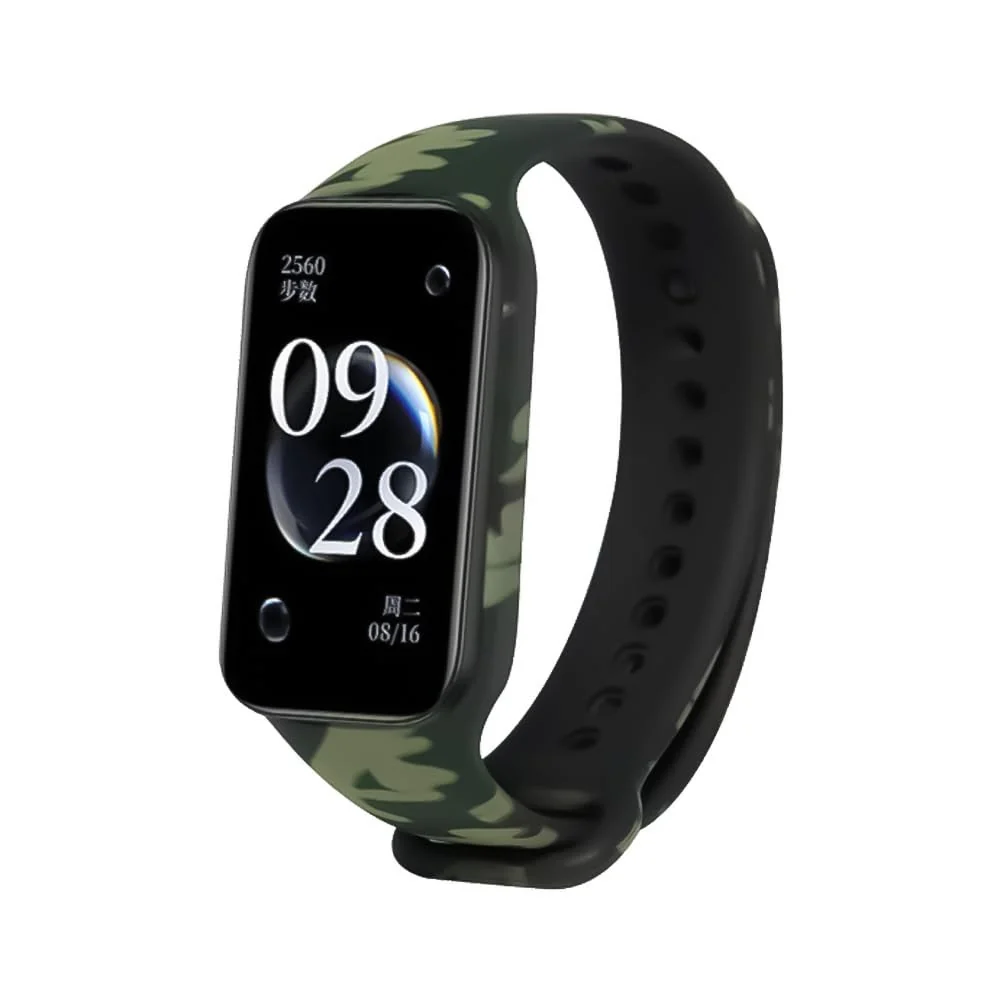 DL3 Mobilak Smart Watch Strap for Xiaomi Redmi Band 2, Sport Silicone Watch Band Wrist Strap, Replacement Bracelet Wristband Wrist Strap for Xiaomi Redmi Smart Band2 Accessories - Camouflage Green