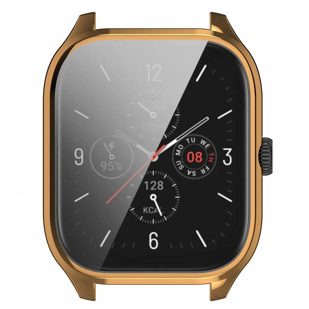 DL3 Mobilak Case Compatible with Amazfit GTS 4 (Not for GTS4 Mini) Case Watch Soft TPU Shockproof Cover Slim Guard Thin Bumper Shell Protector For Amazfit GTS4 - Rose Gold