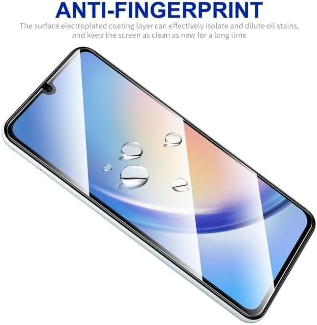 DL3 Mobilak 5D Full Glass Screen Protector For Samsung Galaxy A15 5G 5D. Black Frame - Clear