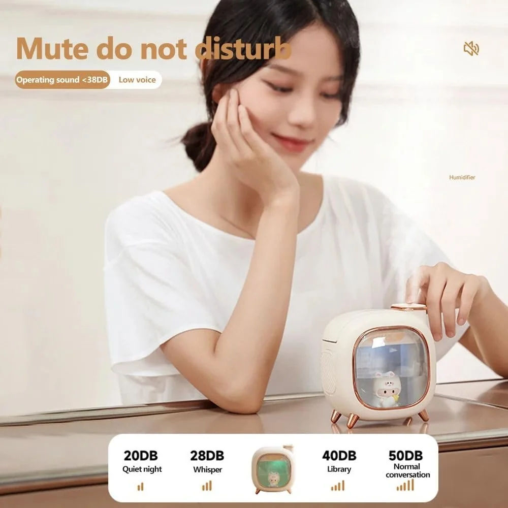 MOBIGON Dual-Mist 500 ml Ultrasonic Humidifier, Off White