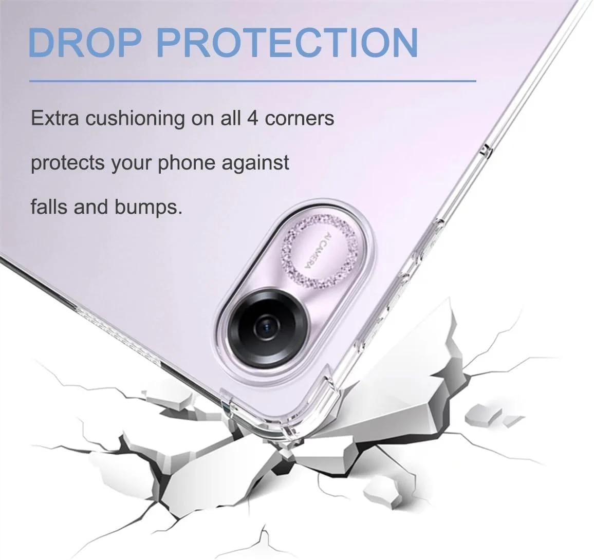 DL3 Mobilak Case For Honor Pad X9 Honor Pad X8 Pro 11.5 inch, Ultra Thin Silicone Shockproof Back Shell HD TPU Protective Cover - Clear
