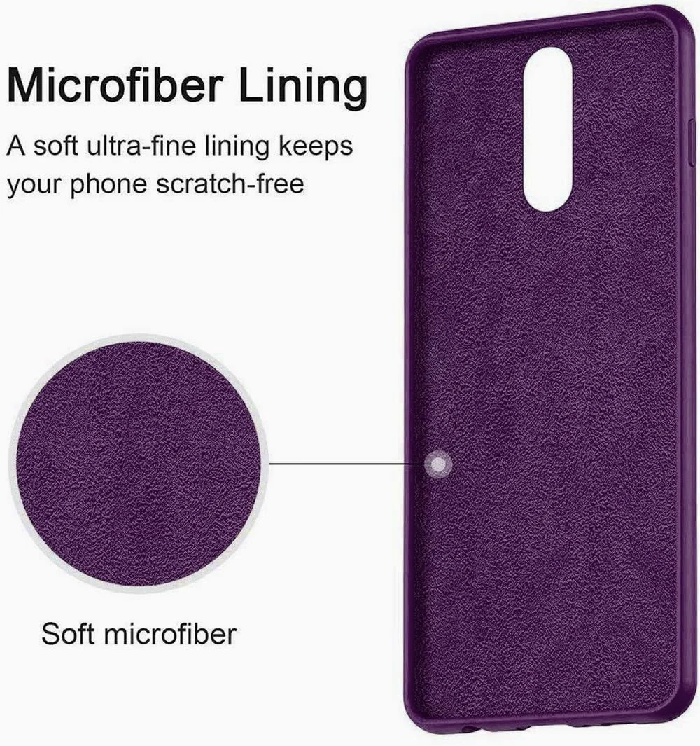DL3 Mobilak Huawei Mate 10 Lite Case, Soft Flexible Silicone Gel Rubber Bumper Cover, Full Body Shockproof Protective Phone Case - Violet