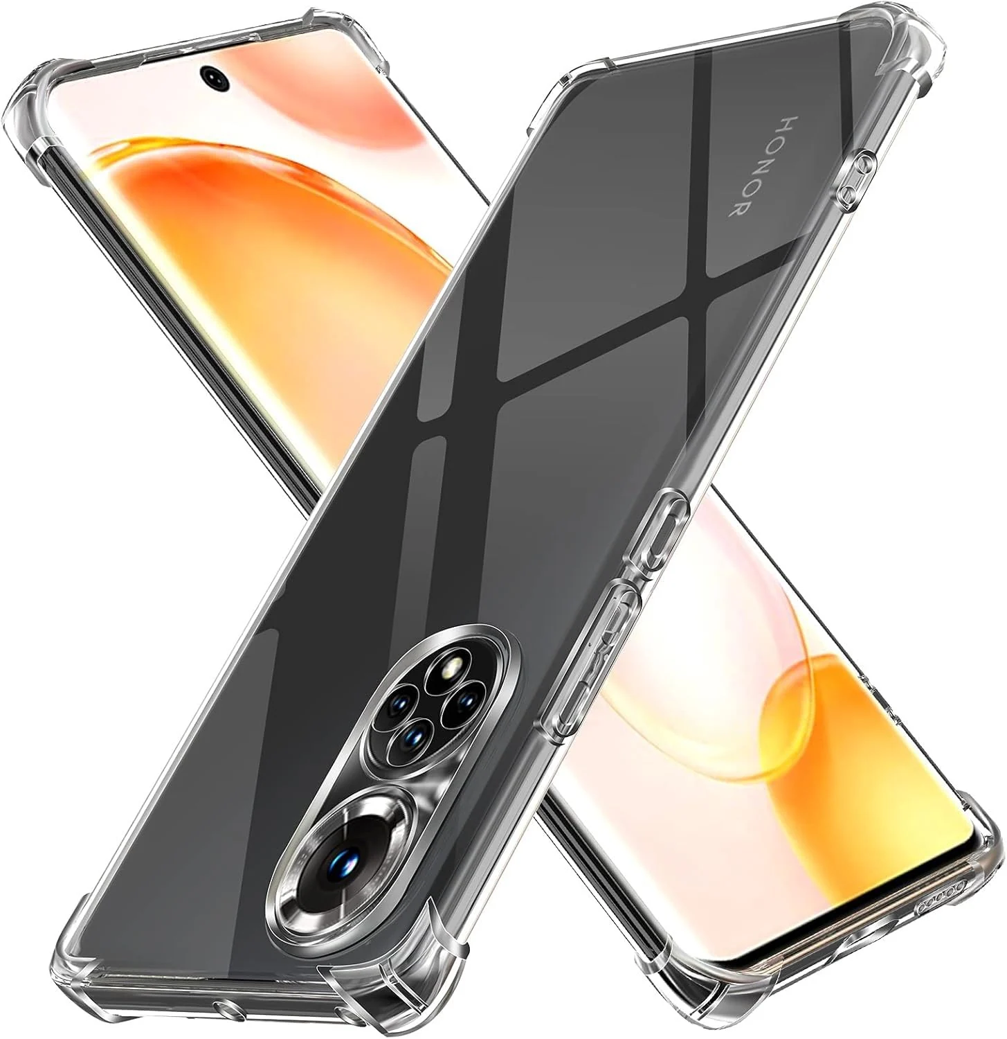 DL3 Mobilak Clear TPU Protective Case for Honor 50 / Huawei Nova 9 with Camera Protection and Shockproof Design - Clear