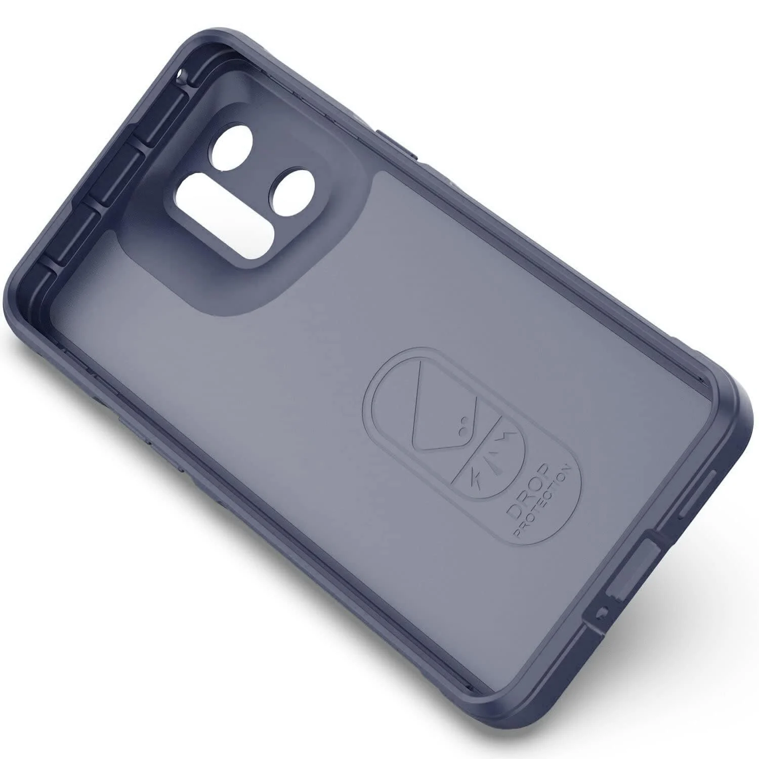 DL3 Mobilak Flexible Silicone and TPU Protective Case with Camera Protection for OPPO Find X5 Pro - Blue