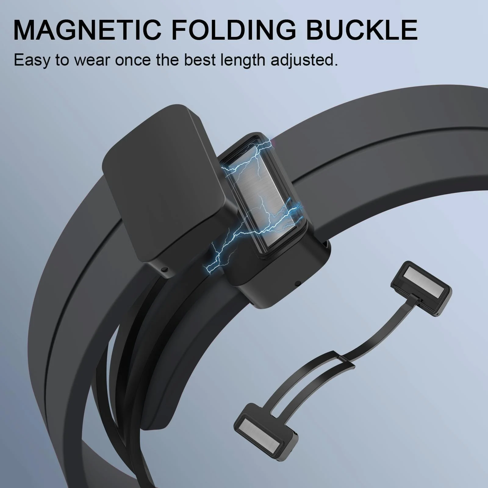DL3 Mobilak 22MM Silicone Band Magnetic Clasp Strap For Xiaomi Redmi Watch 5 Active/5 Lite/Compatible with Samsung Galaxy Watch 46mm/Watch 3 45mm/Gear S3/Huawei watch (GT6 GT5 GT4 GT3 GT2 (Deep) - Deep Gray