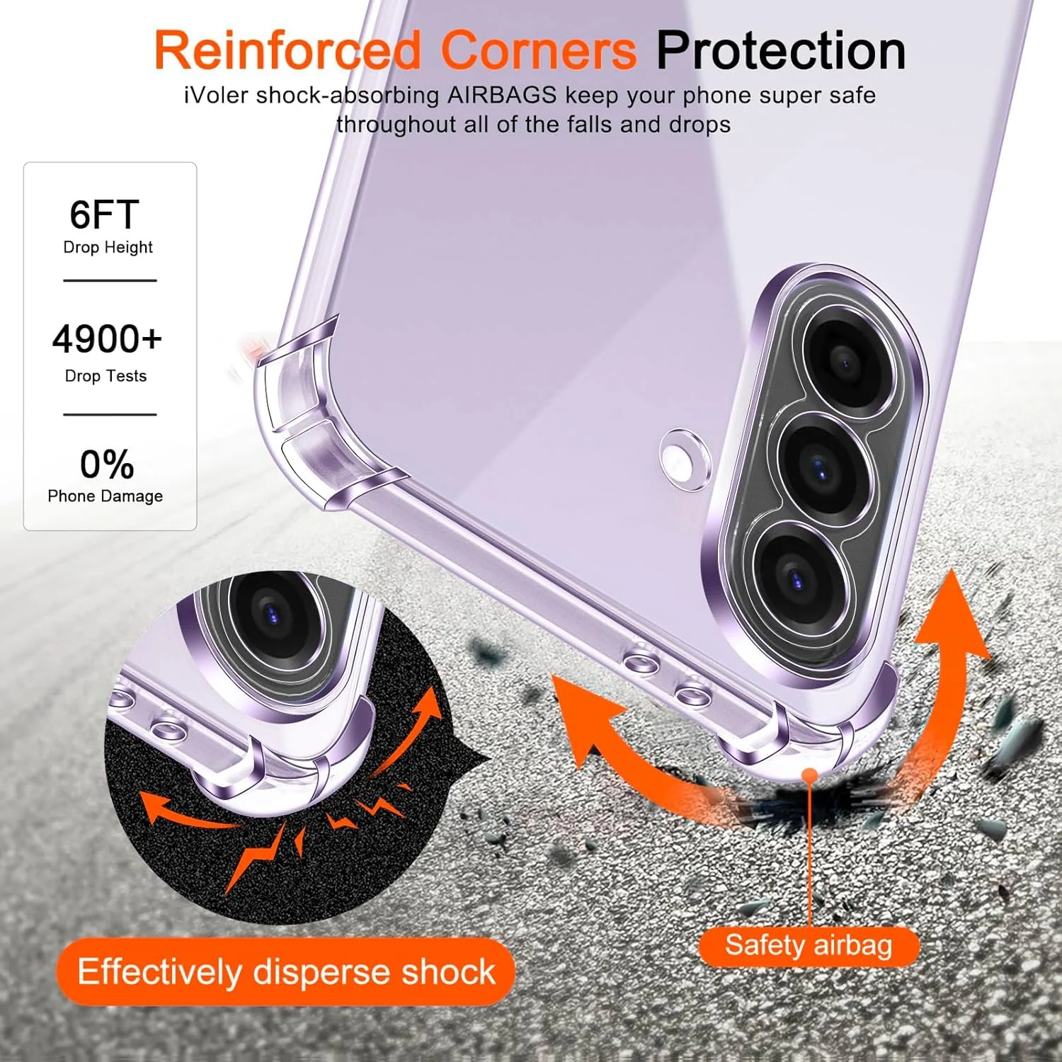 DL3 Mobilak Clear TPU Case for Samsung Galaxy A37 5G, Camera protection, Shock-absorbing protection, Scratch-resistant surface - Clear