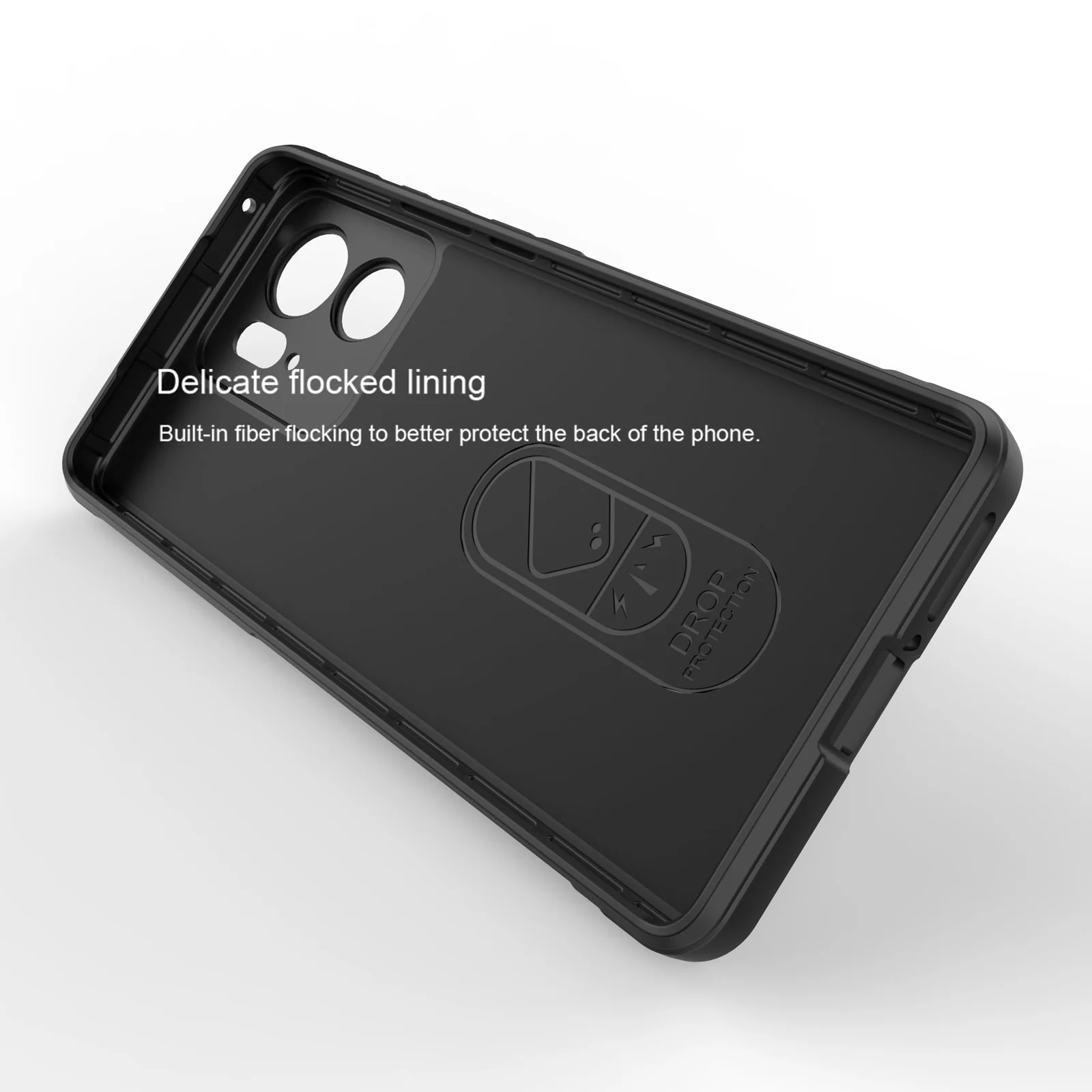 DL3 Mobilak Rugged Protective Case for Motorola Edge 40 5G, Camera protection, Shock-absorbing protection, Non-slip grip - Black