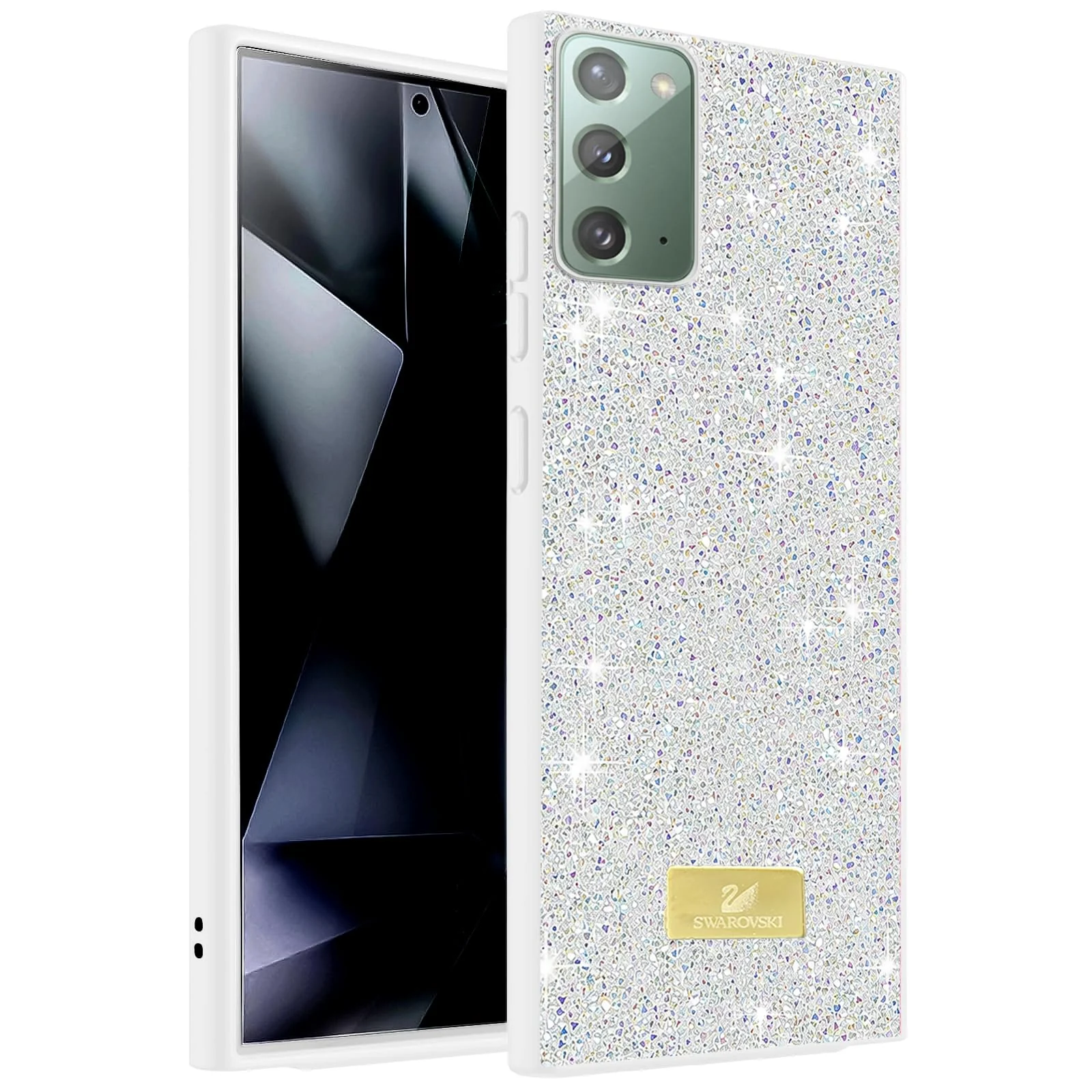 Case For Samsung Galaxy Note 20 5G Case Glitter, Sparkle Diamond Crystal Bling Case with Bling, Ultra Thin Lightweight Full Body Shockproof Anti-Scratch Protective Cover - Black