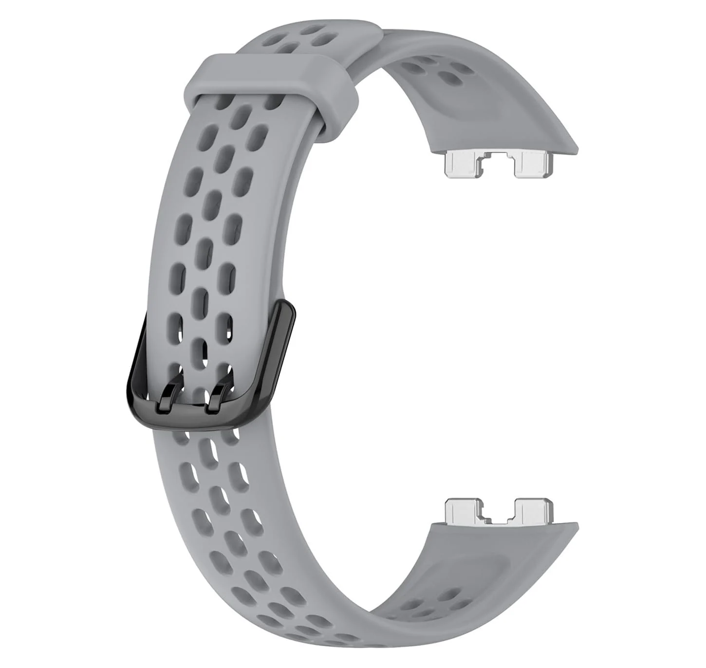 DL3 Mobilak Strap for HUAWEI Band 8 Replacement Band, Silicone Belt, Soft, Waterproof, Sweatproof, Easy to Put on and Take Off, HUAWEI Band 8 Replacement Strap, Sport Band - Gray