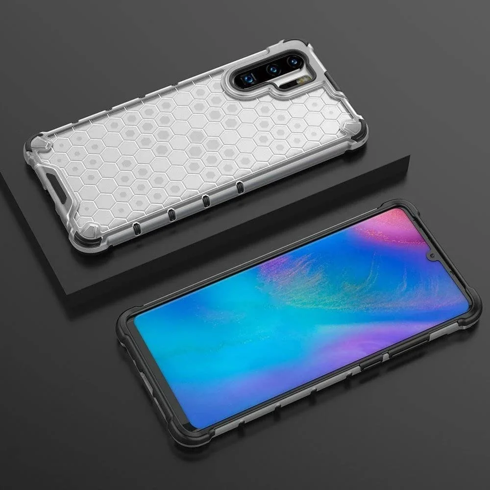 DL3 Mobilak Clear PC and TPU Protective Case for Huawei P30 Pro with Shockproof Design - Clear