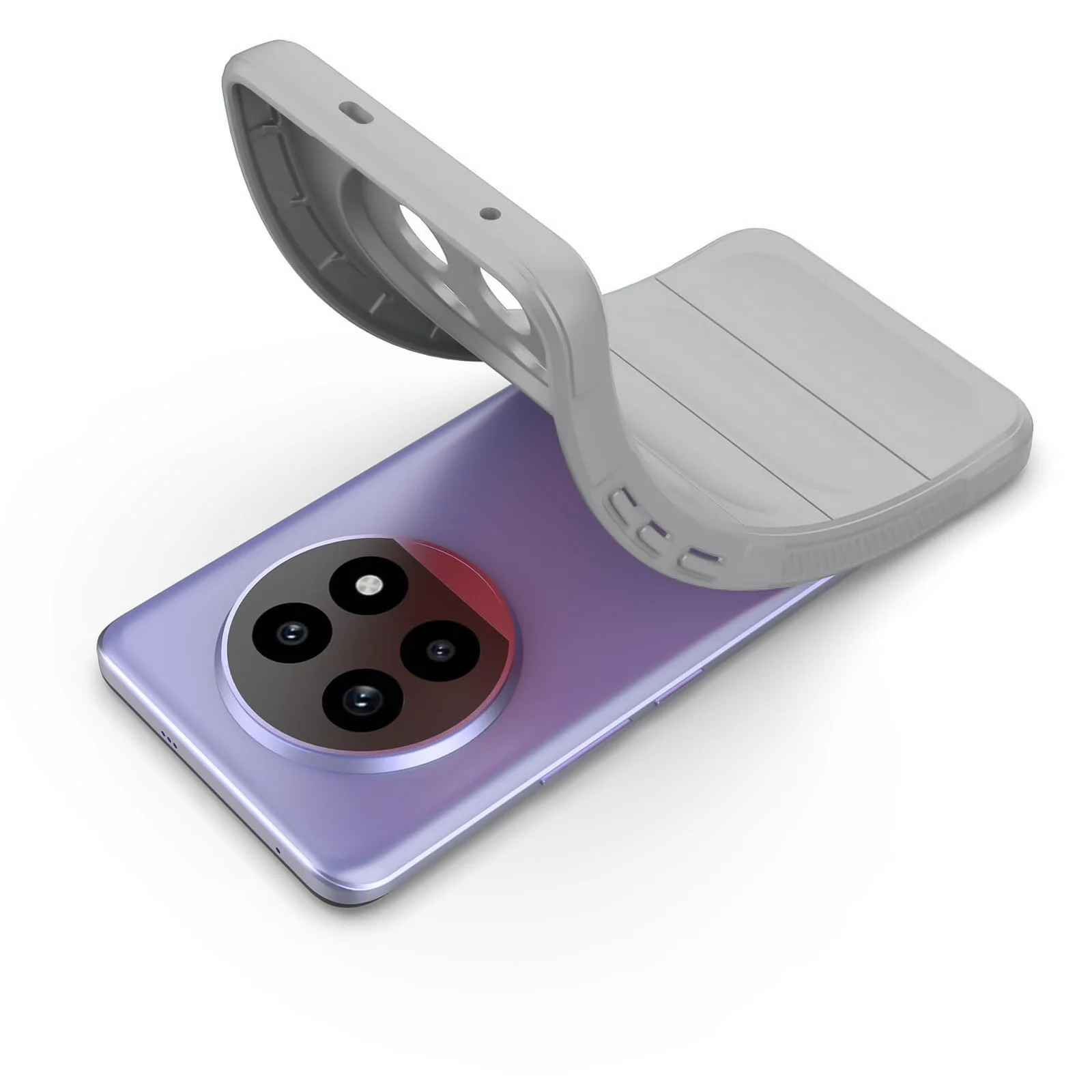 DL3 Mobilak Flexible Silicone and TPU Protective Case with Camera Protection for realme 13 Pro / realme 13 Pro Plus 5G - Gray