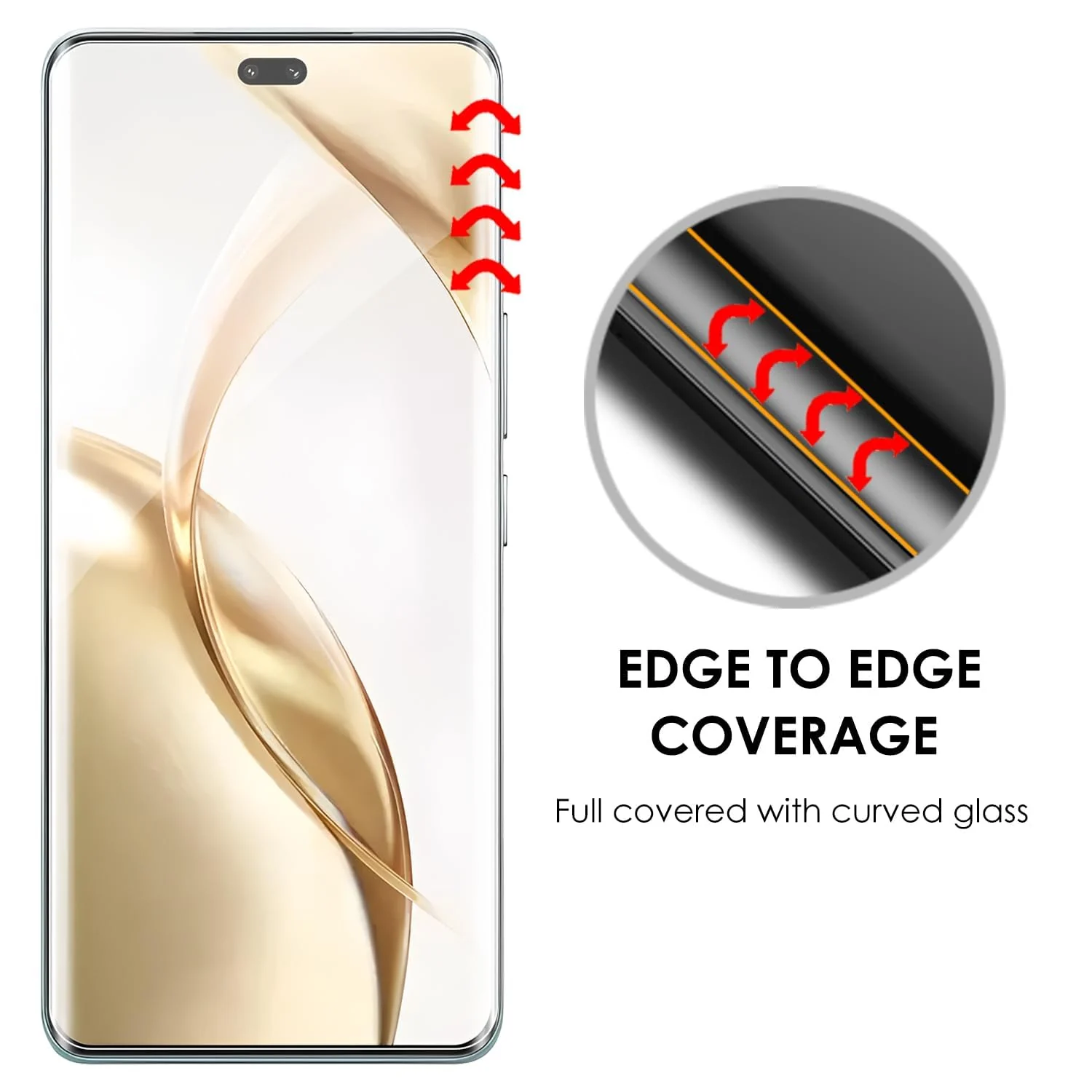 DL3 Mobilak Li-to Screen Protector Honor 200 Pro 5G [Liquid UV Tempered Glass] Full Screen adhesive [Sensitive Touch][Fingerprint Sensor Compatible] HD - Clear