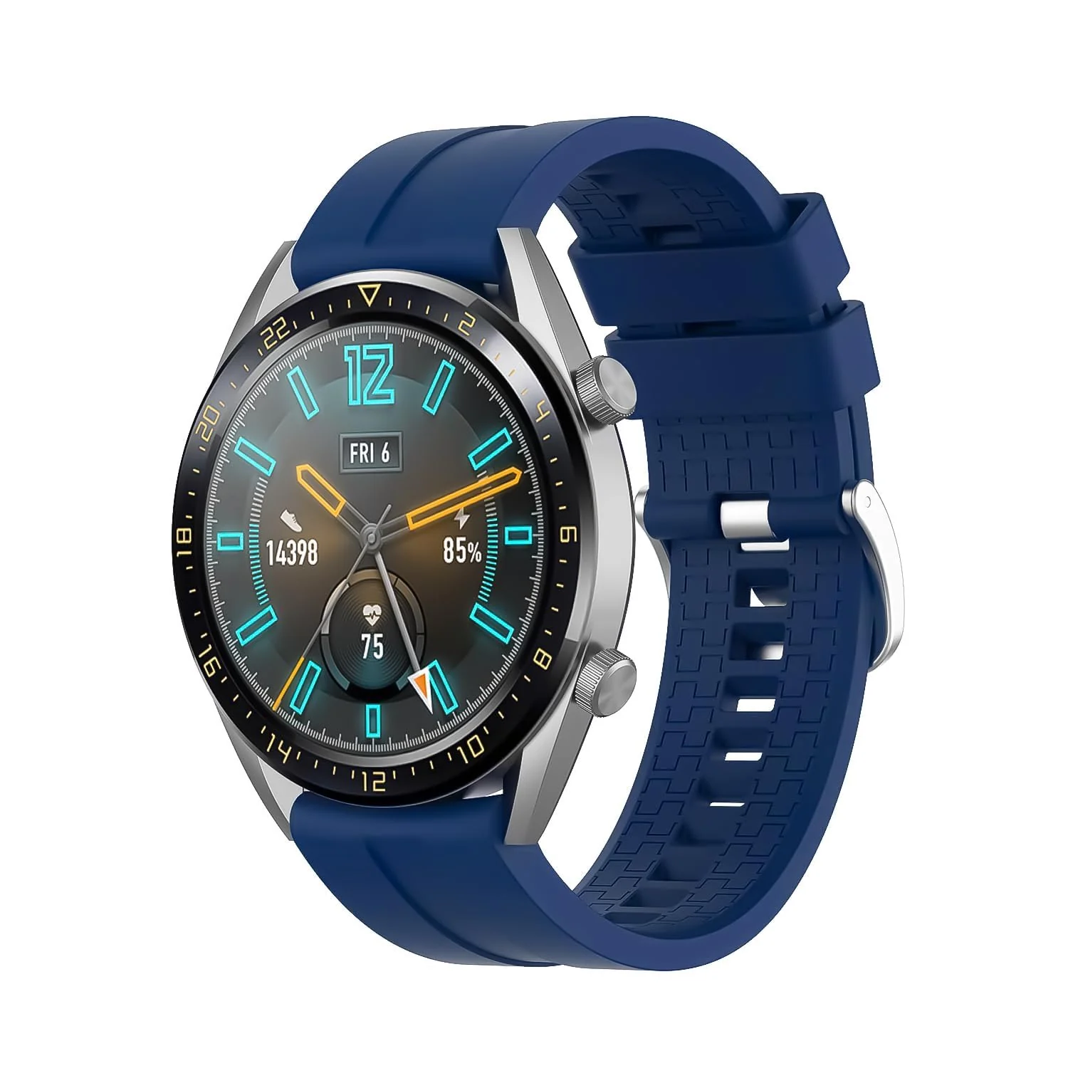 DL3 Mobilak Silicone Band 20MM For Samsung Gear Sport/Watch 6/5/4 40mm 44mm/Watch 6 Classic 43mm 47mm/ 5 Pro 45mm/S2 classic/Active 2 40mm 44mm/Amazfit GTS/2/2e/GTS3/3 Pro/GTS4/2 Mini - Blue