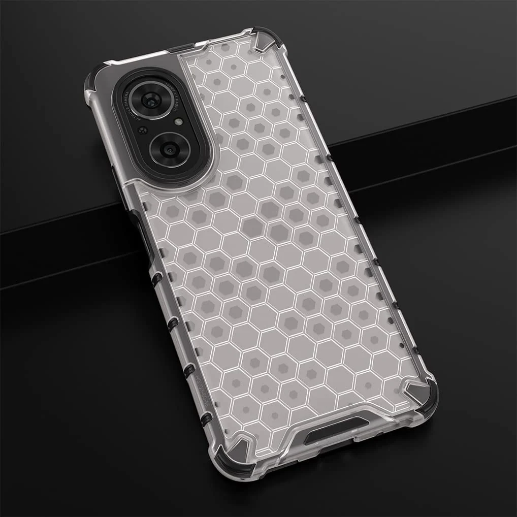 DL3 Mobilak Honeycomb Protective Case for Huawei Nova 9 SE / Honor 50 SE, Shock-absorbing protection, Transparent design, Slim, lightweight profile - Clear