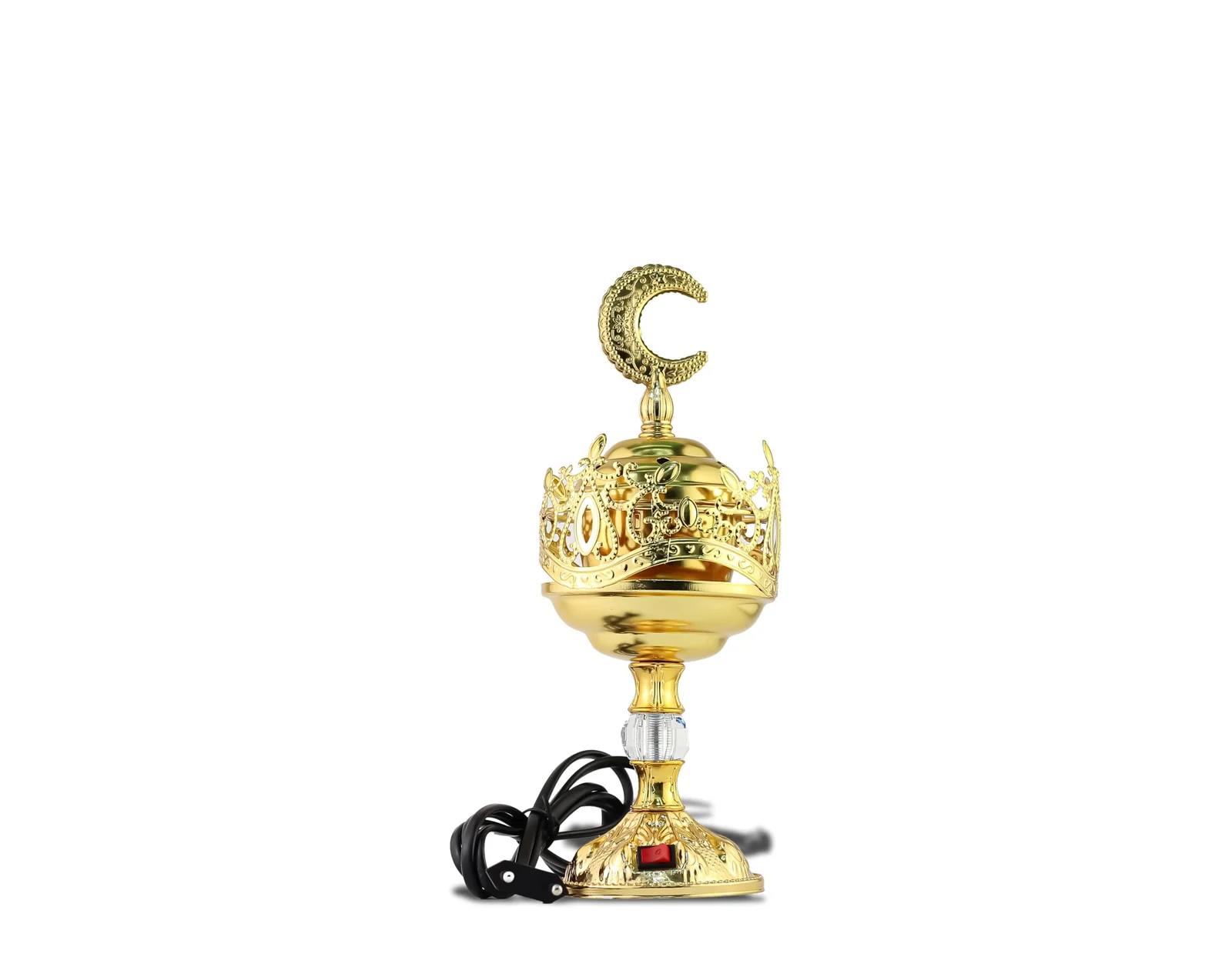 Arabian Electric Incense Burners metal Vintage Arabic Burner,Middle Eastern Incense Holder- Electric Incense Burner Bakhoor Suitable For Arabian Oud,Home, Hotel Decor (Style 2)