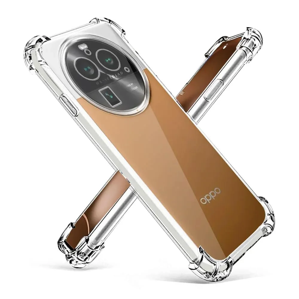 DL3 Mobilak Clear TPU Case for OPPO Find X6 5G, Camera protection, Shock-absorbing protection, Non-slip grip - Clear
