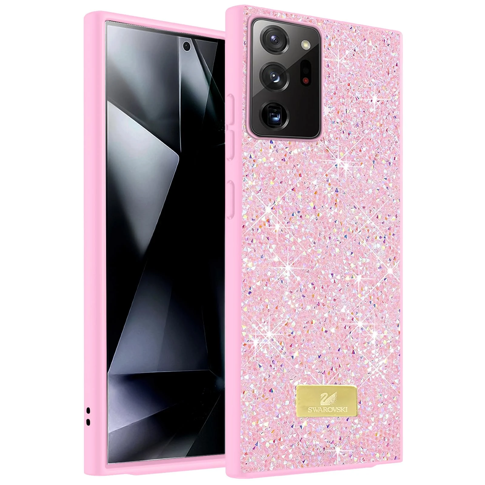 Case For Samsung Galaxy Note 20 Ultra Case Glitter, Sparkle Diamond Crystal Bling Case with Bling, Ultra Thin Lightweight Full Body Shockproof Anti-Scratch Protective Cover - Black