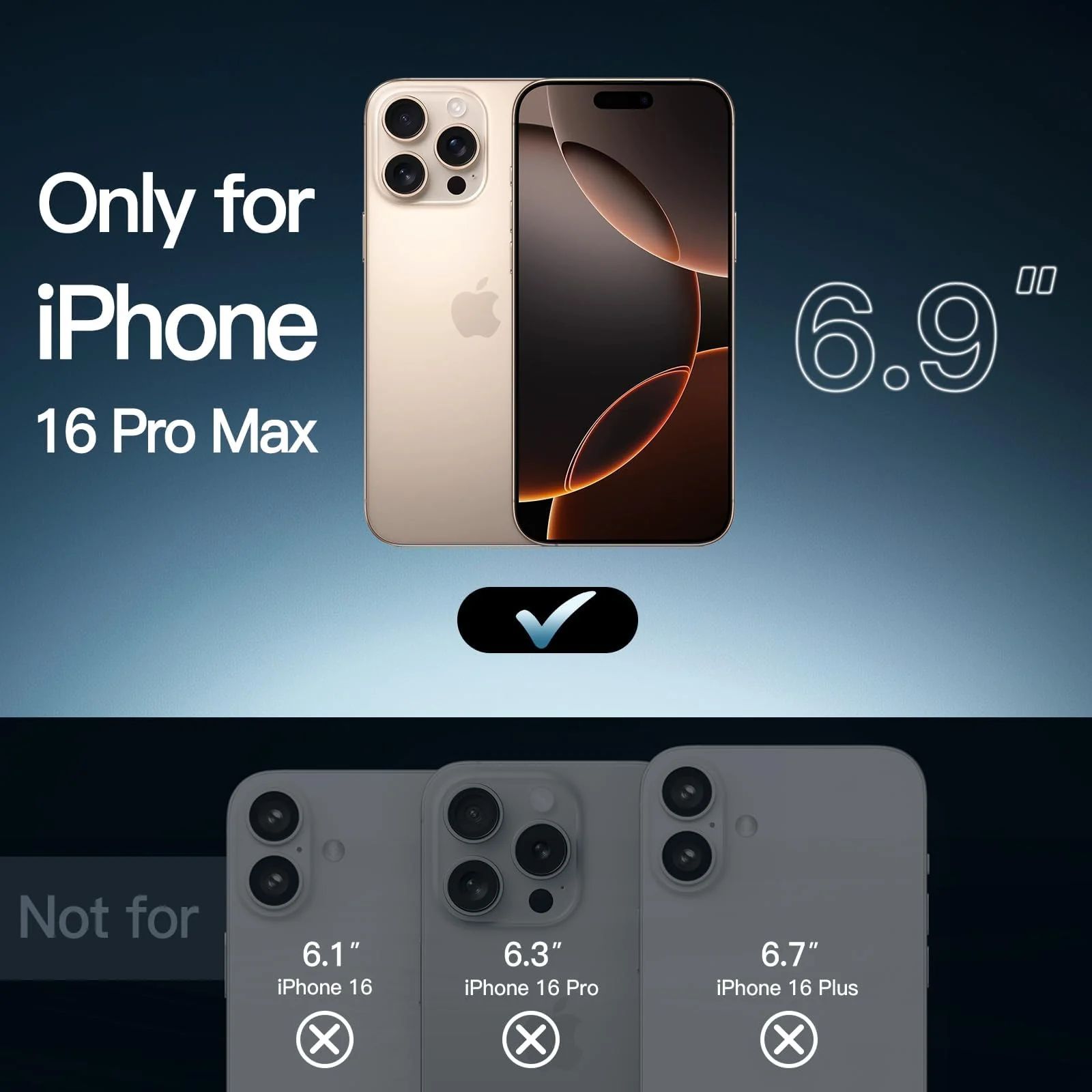 DL3 Mobilak Clear Protective Case for iPhone 16 Pro Max - Clear