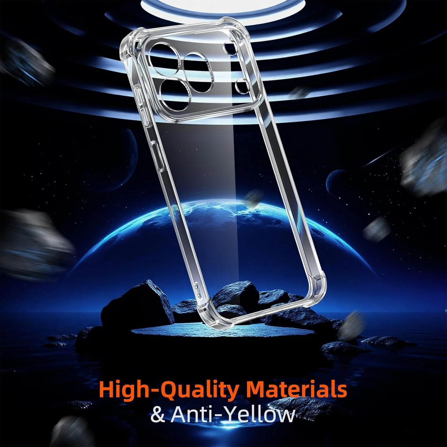 DL3 Mobilak Clear TPU Protective Case for Honor 600 Pro 5G with Camera Protection and Shockproof Design - Clear