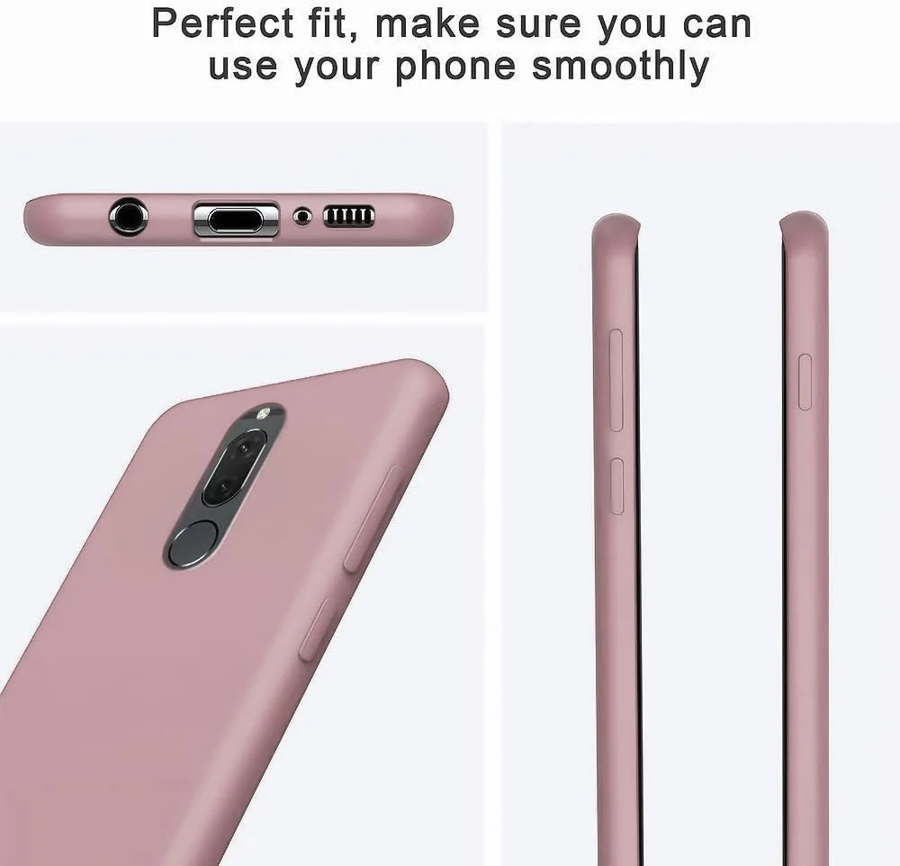 DL3 Mobilak Silicone Protective Case for Huawei Mate 10 Lite, Shock-absorbing protection, Scratch-resistant surface, Soft microfiber lining - Cashmere