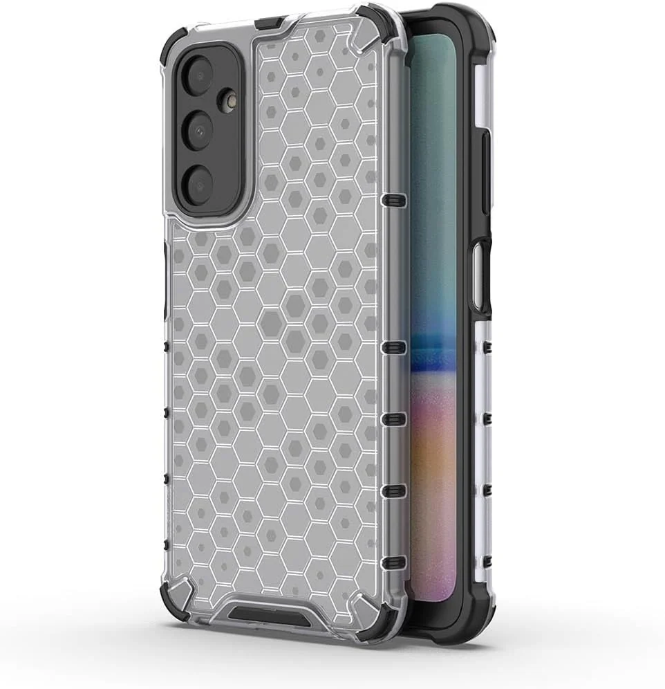 DL3 Mobilak Honeycomb Protective Case for Samsung Galaxy A05S, Shock-absorbing protection, Transparent design, Slim, lightweight profile - Black