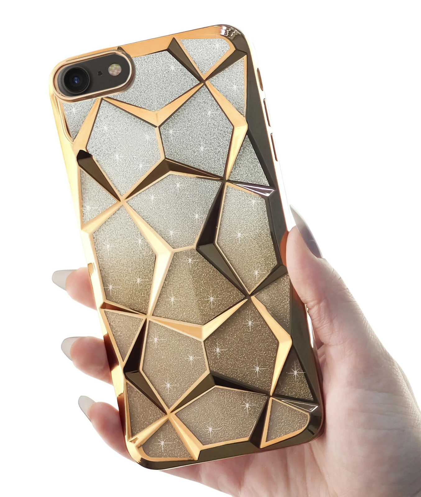 DL3 MOBILAK Gradient Glitter TPU Phone Case for Apple iPhone 7 / 8 / SE